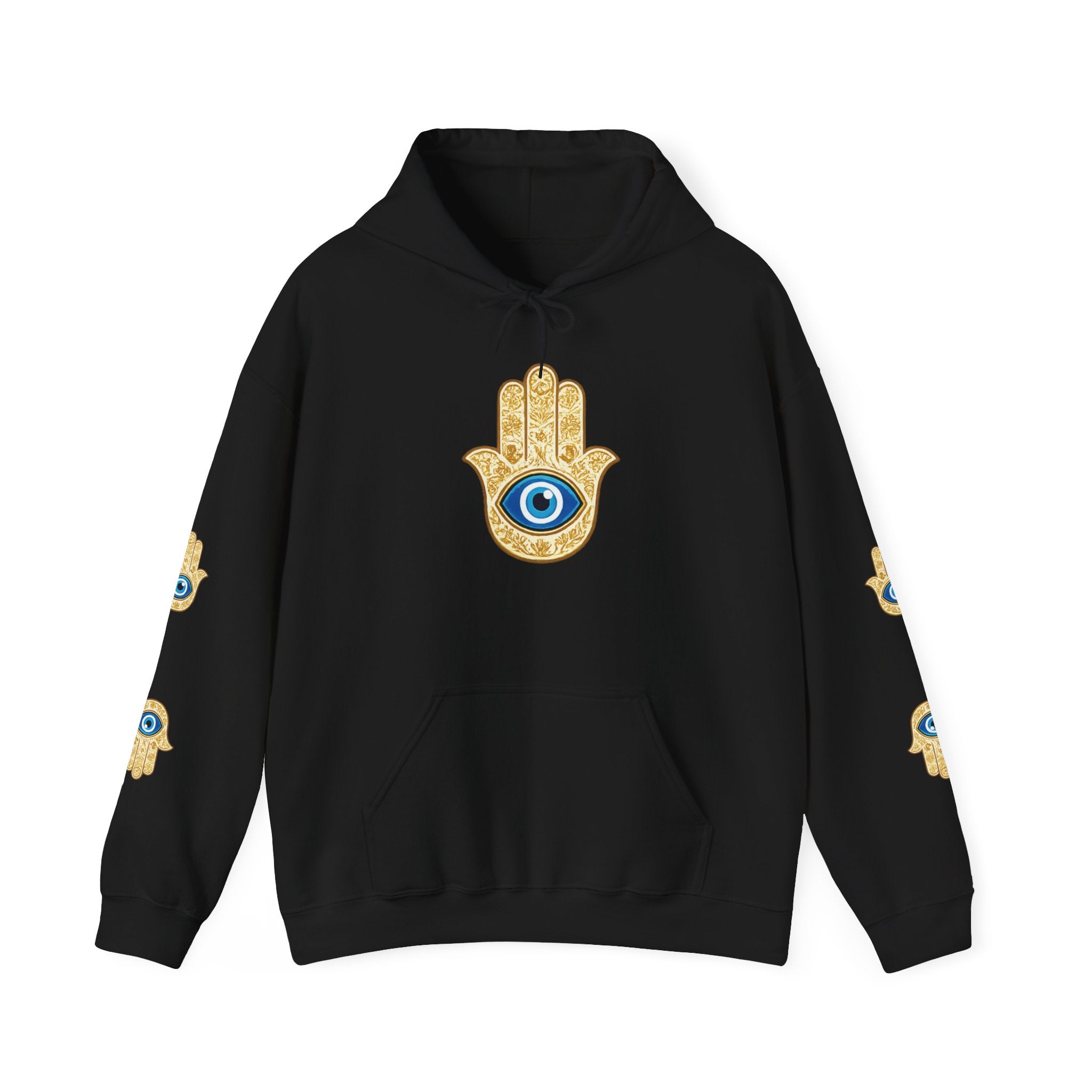 Hamsa Eye Hoodie - Protective Evil Eye Graphic Sweatshirt