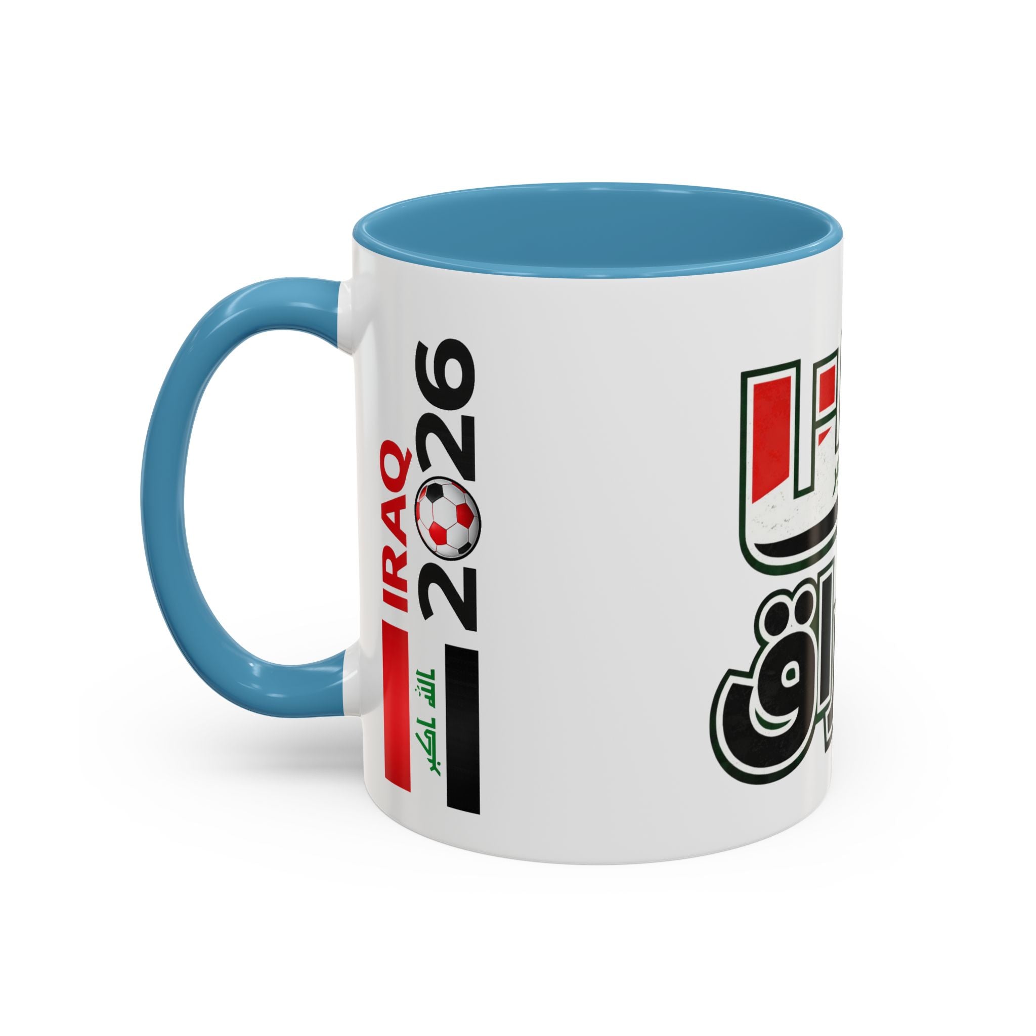 Iraq 2026 Accent Coffee Mug — Arabic Pride Flag Design