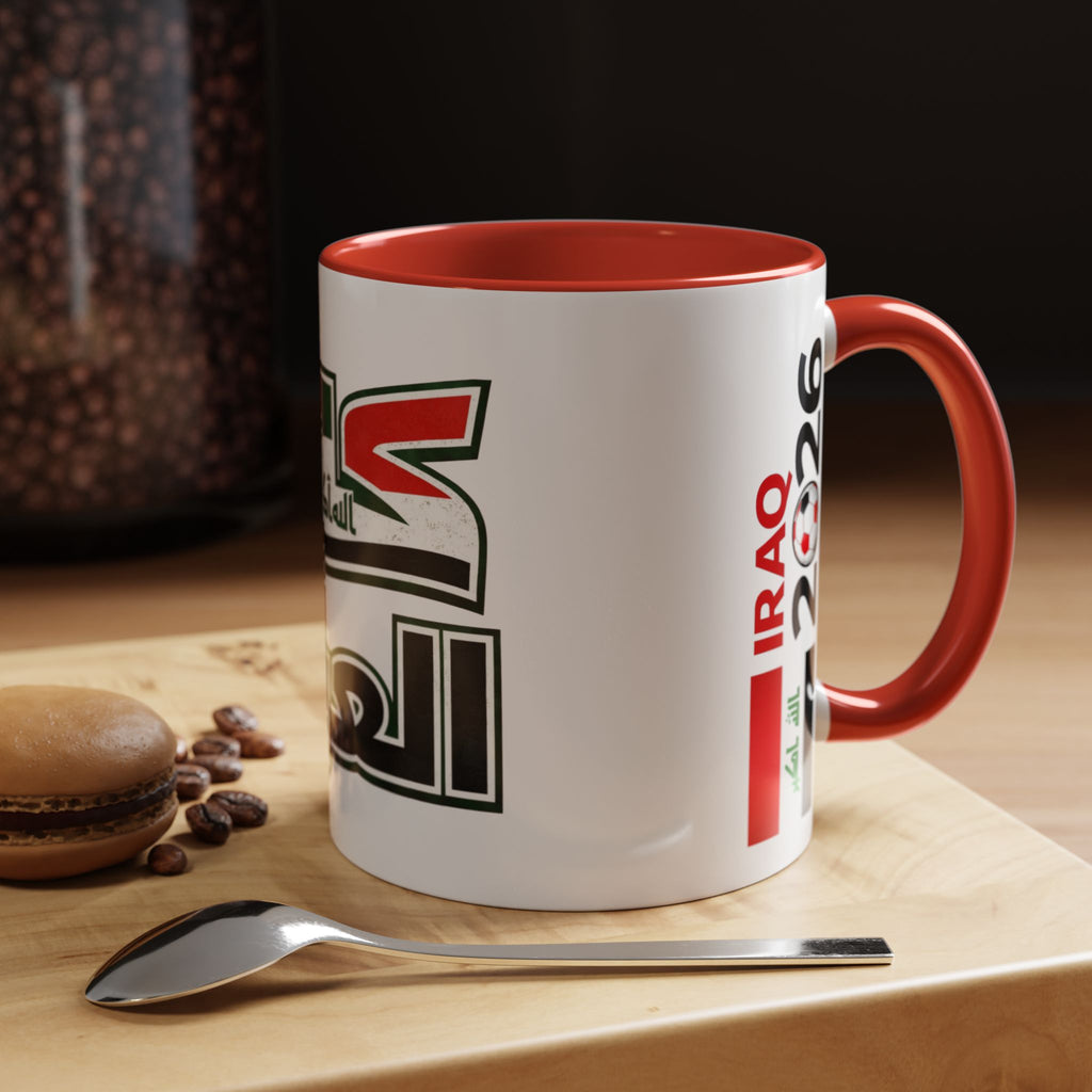 Iraq 2026 Accent Coffee Mug — Arabic Pride Flag Design