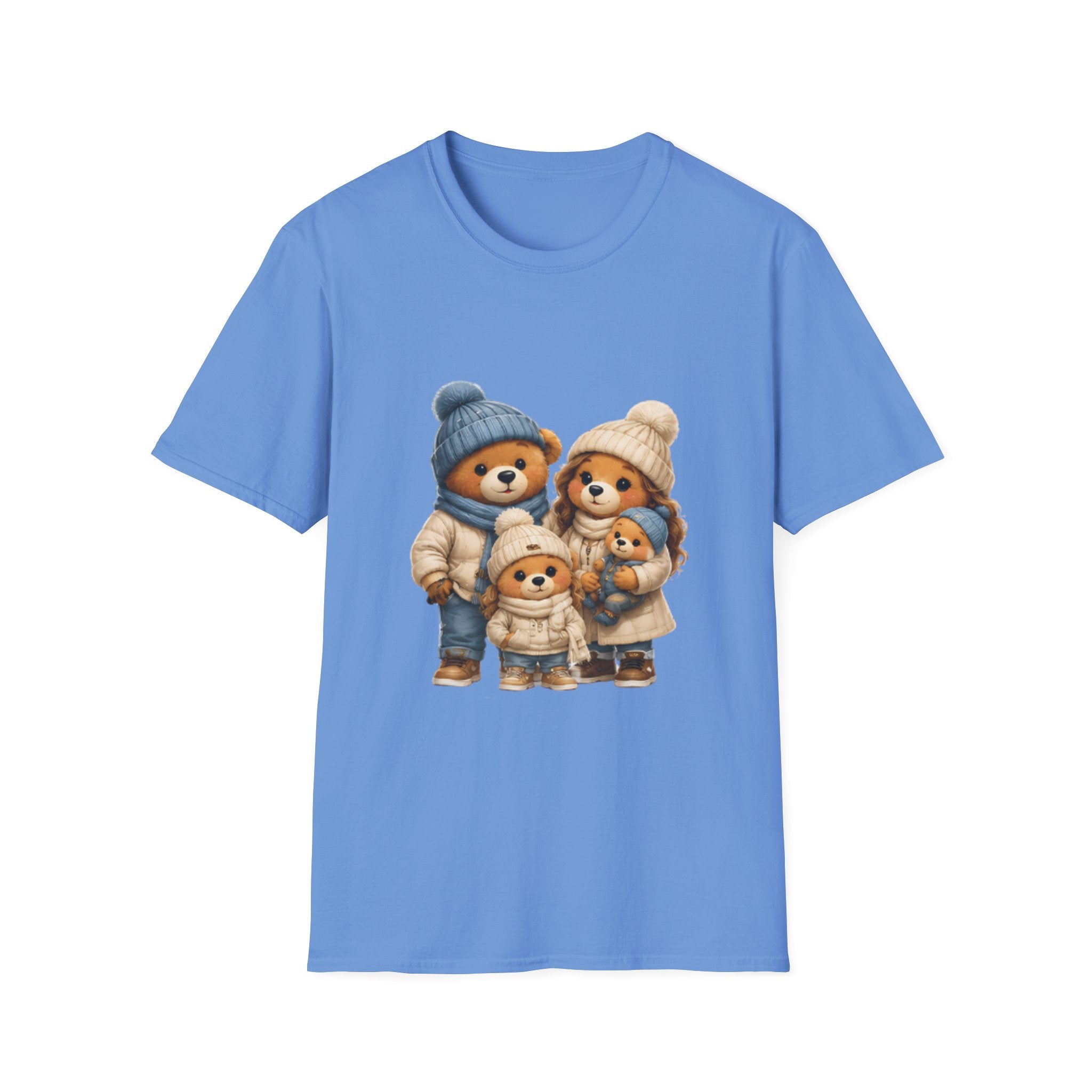 Bear Family Winter Tee — Cute Cozy Holiday Family unisex t Shirt