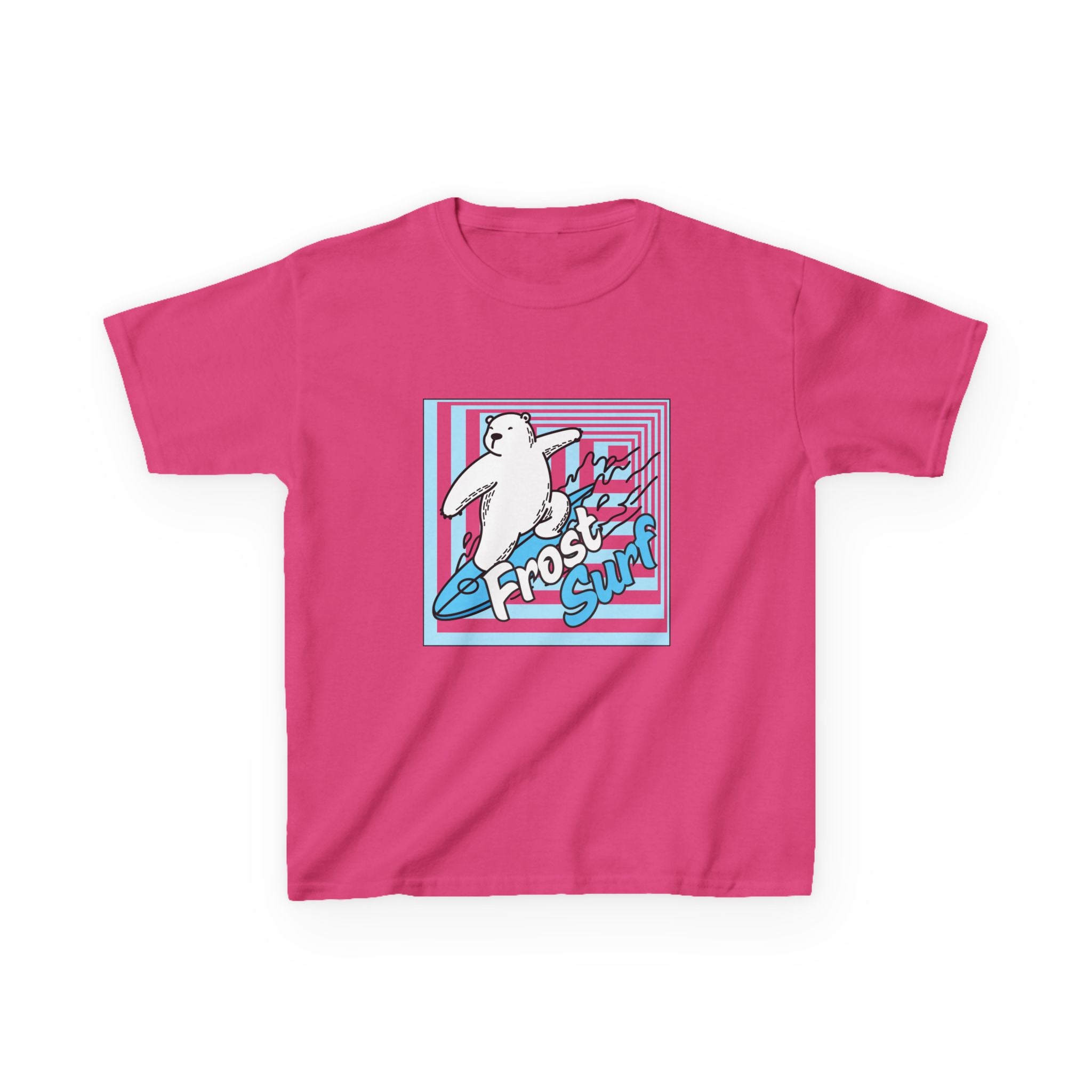 Kids Tee — 'Frost Surf' Polar Bear Surfing Graphic