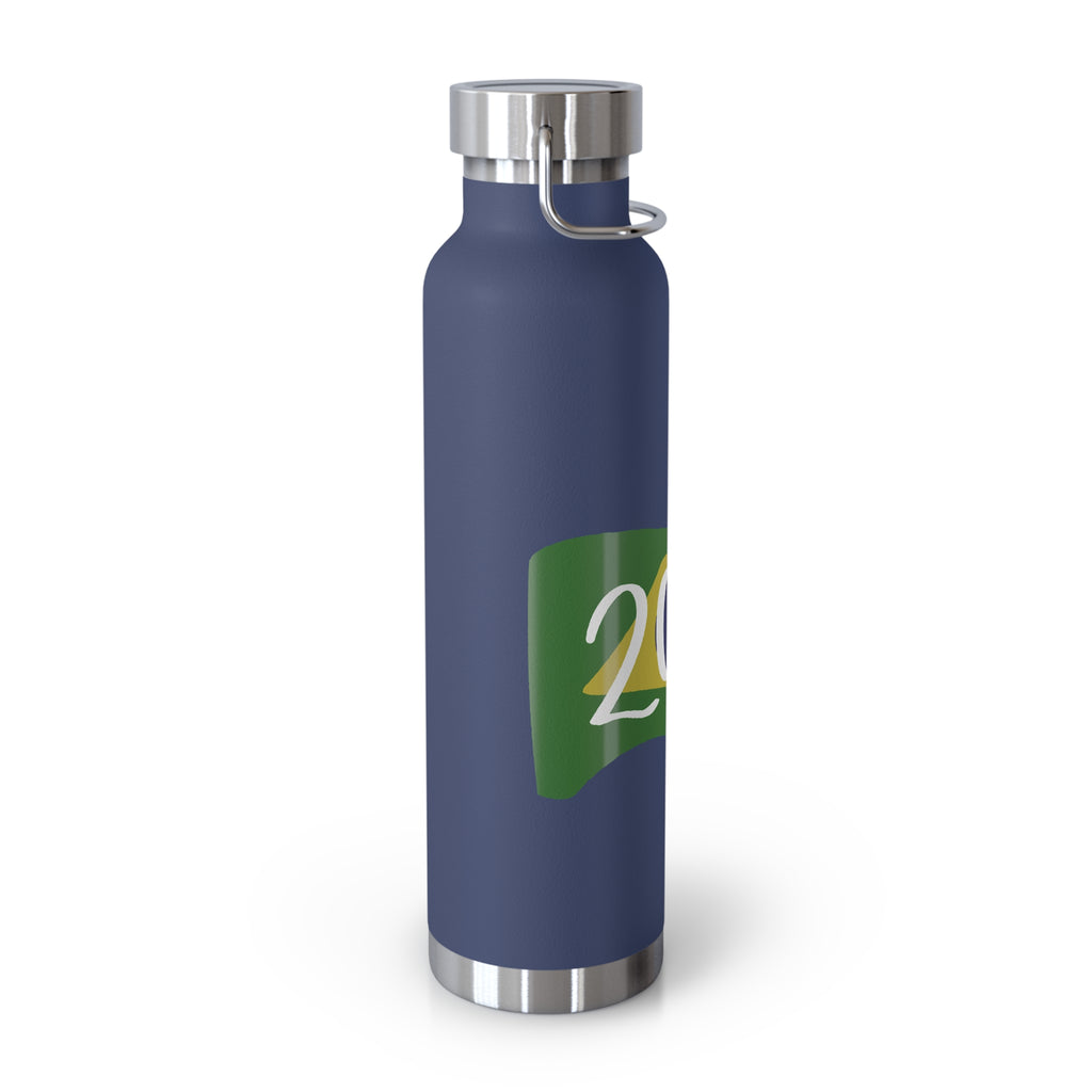 Brazil 2026 Insulated Water Bottle — 22oz Copper Vacuum Bottle