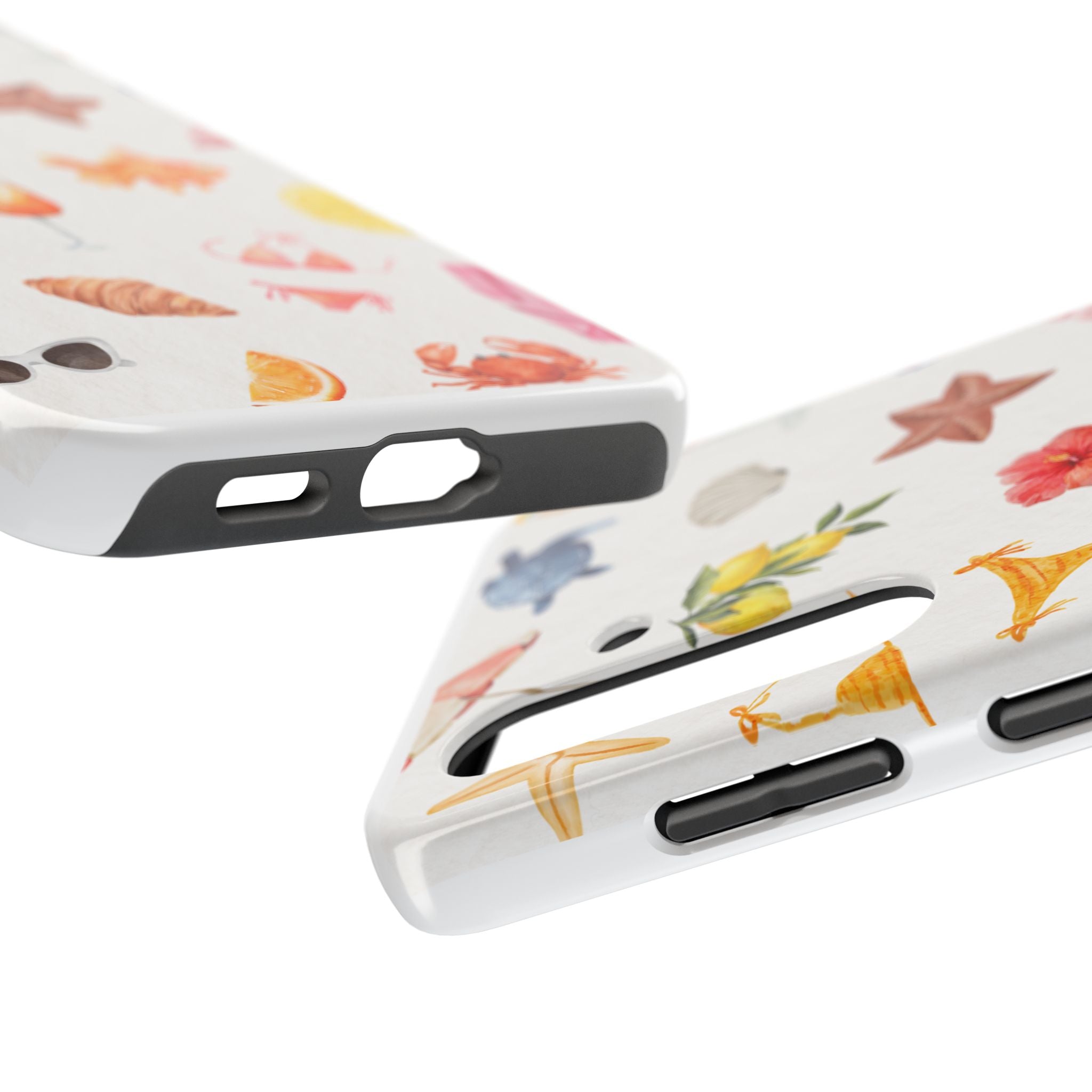 Summer Seashells Pattern Tough Phone Case — Beach Vacation Phone Cover