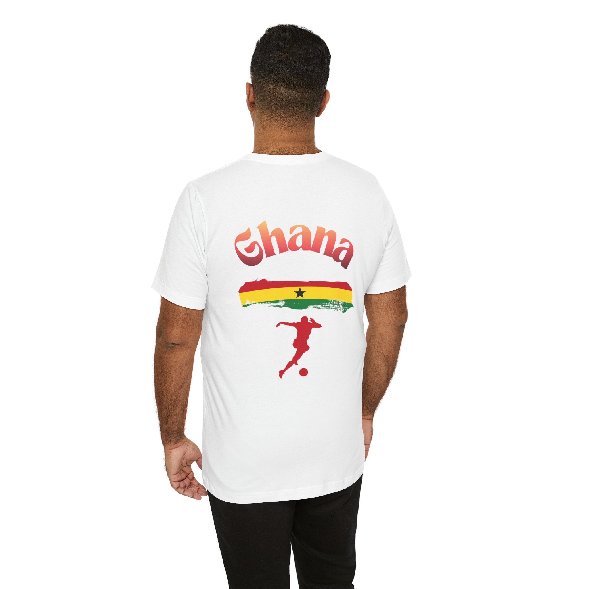 Ghana Flag Soccer T-Shirt — Retro Ghana Football Tee