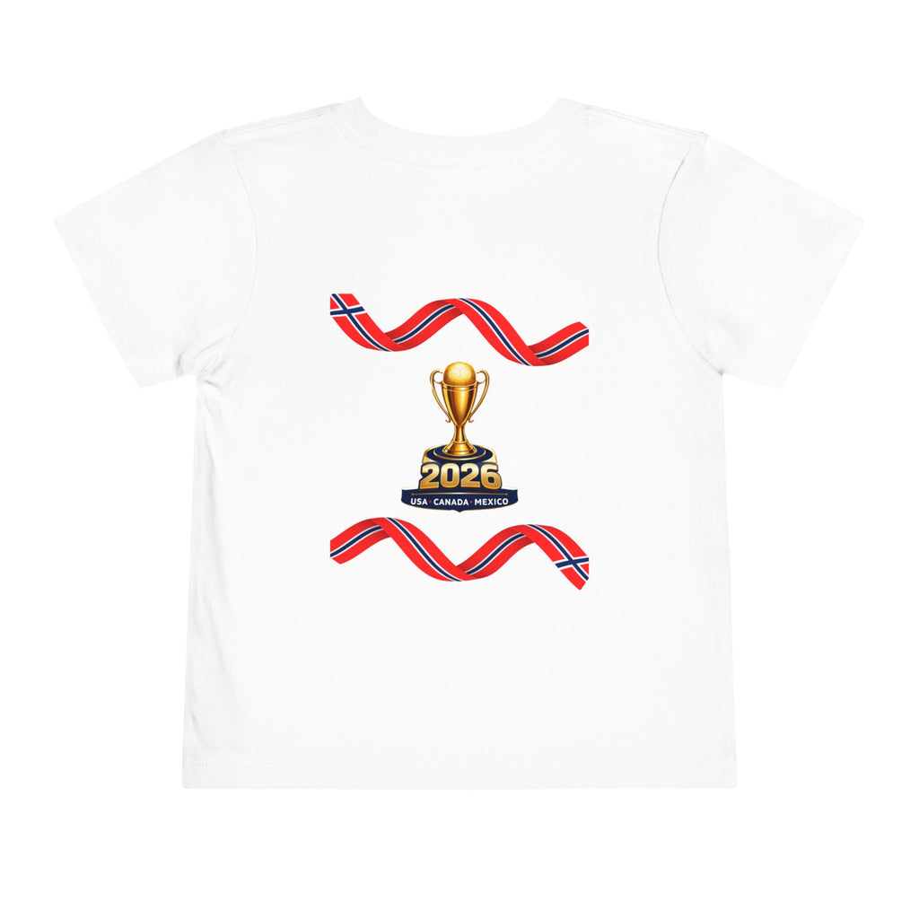 Norway 2026 Toddler Tee — Cup Soccer Trophy Design