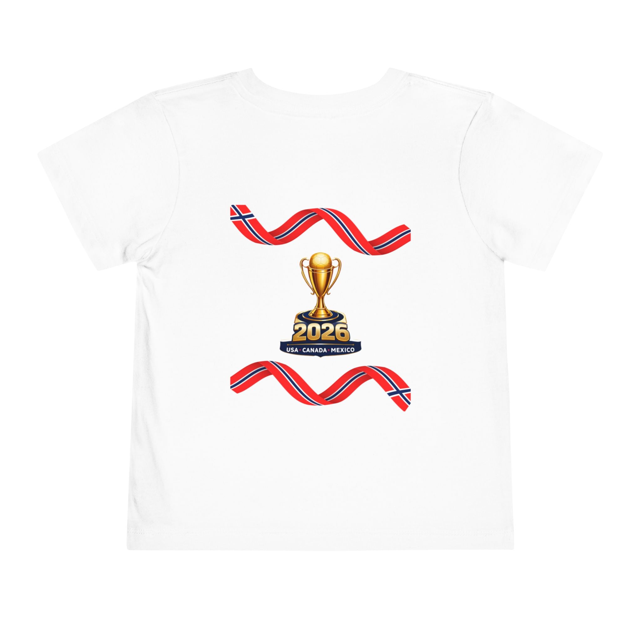Norway 2026 Toddler Tee — Cup Soccer Trophy Design
