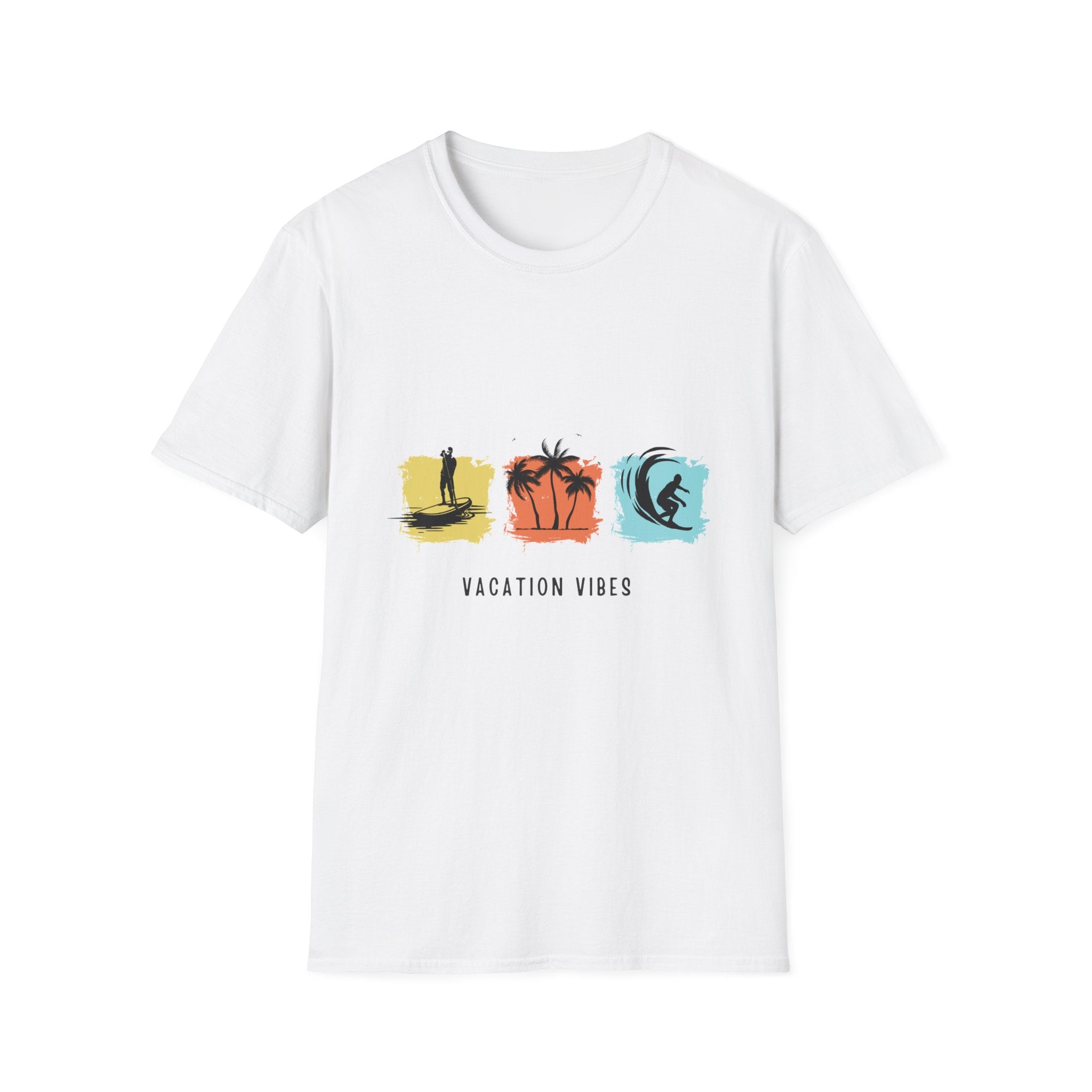 Vacation Vibes T-Shirt — Beach Surf Palm Tree Graphic Tee