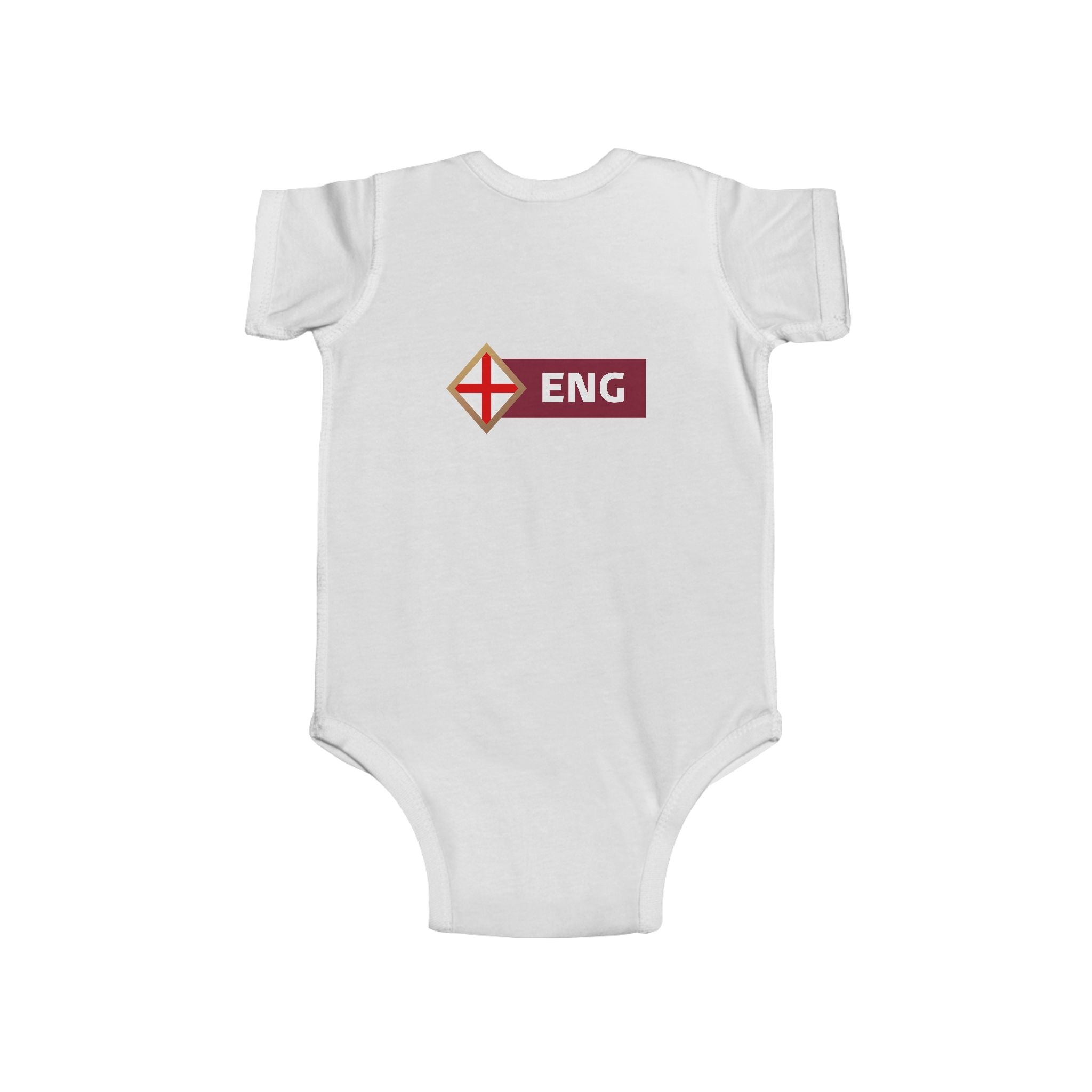 England 2026 Infant Bodysuit — Baby Soccer Fan One-Piece
