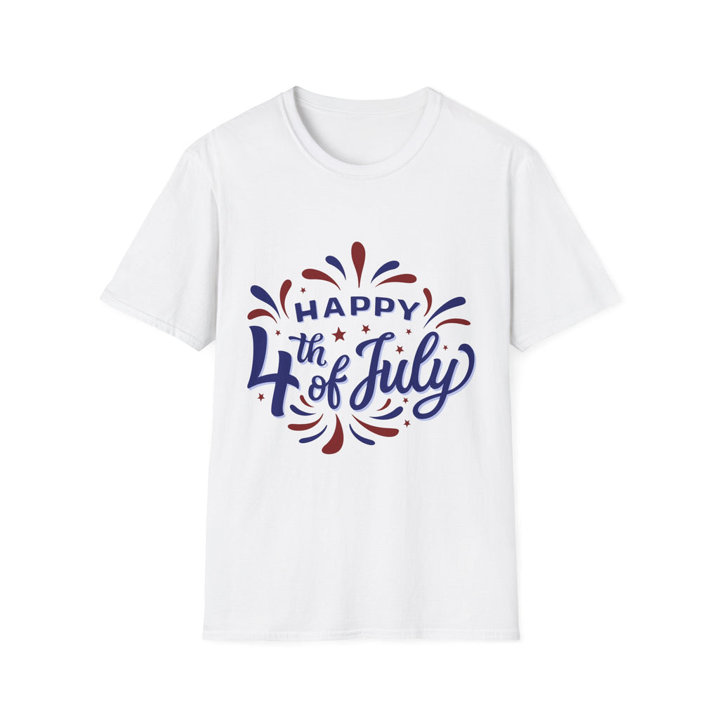 Happy 4th of July T-Shirt — Patriotic Fireworks Independence Day Tee