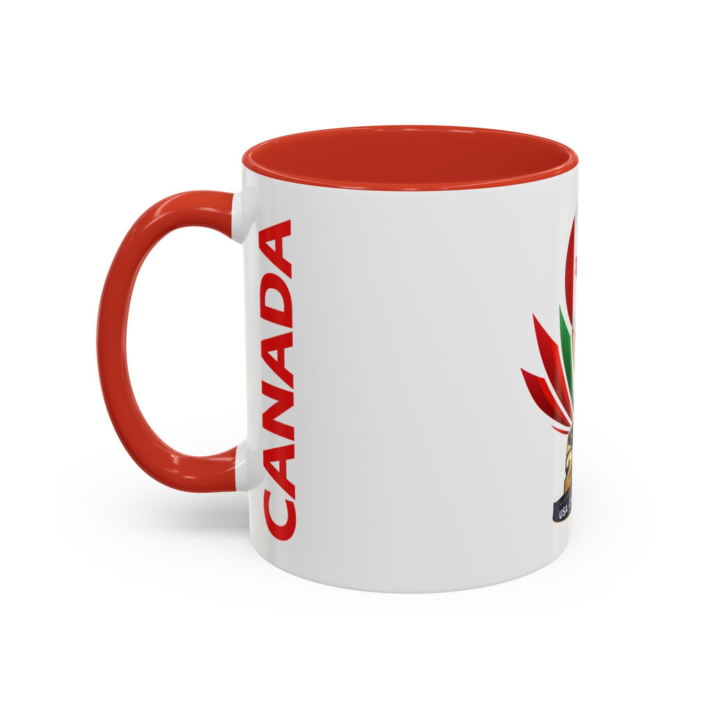 Canada 2026 Soccer Trophy Accent Coffee Mug — USA Canada Mexico Tournament Souvenir (11/15oz)