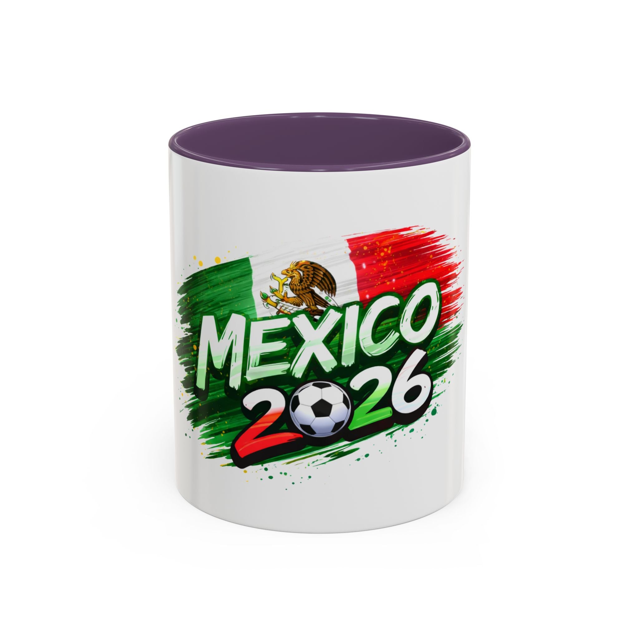 Mexico 2026 Soccer Mug — Mexican Flag Football Cup Coffee Cup (11/15oz)