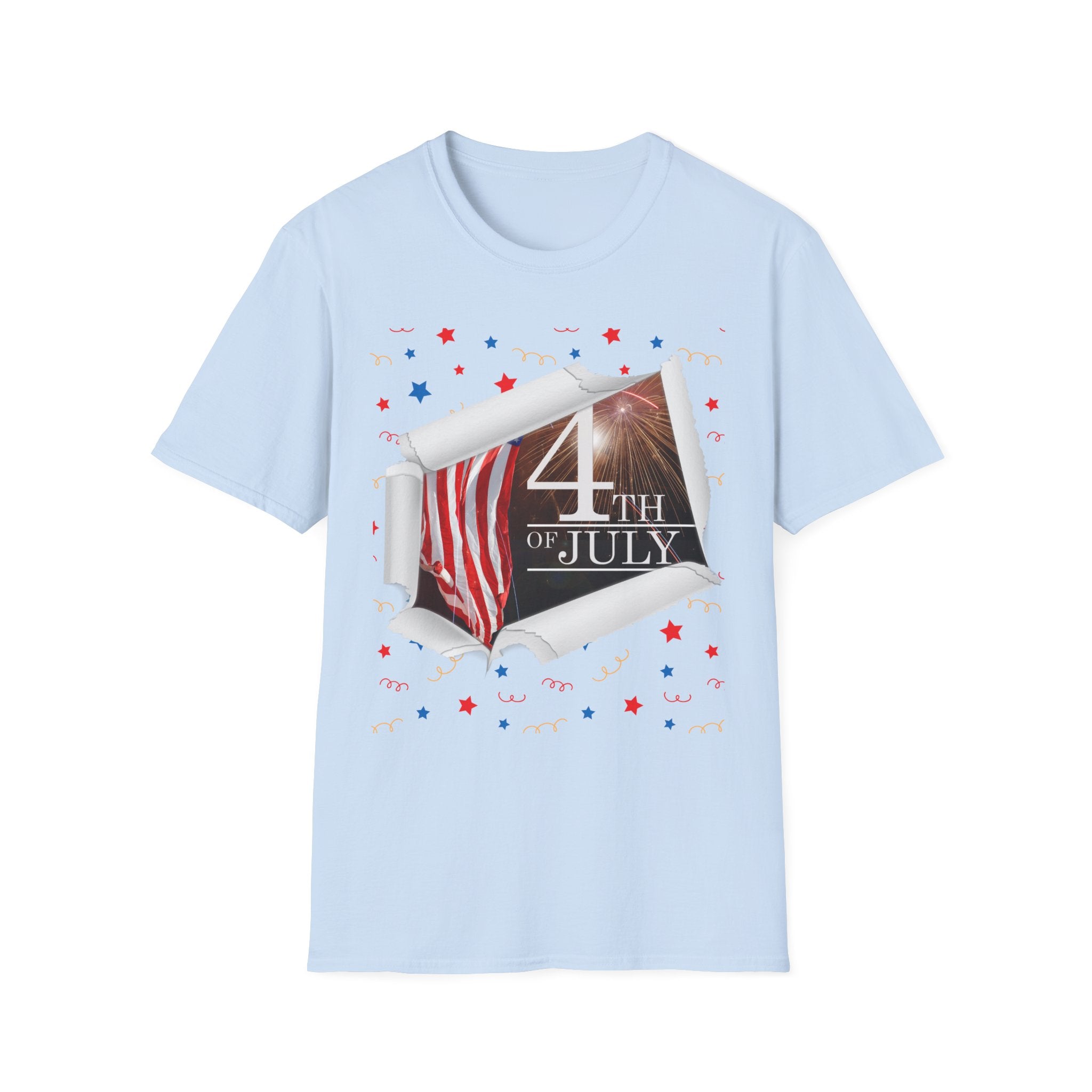 4th of July American Flag T-Shirt — Patriotic Independence Day Tee