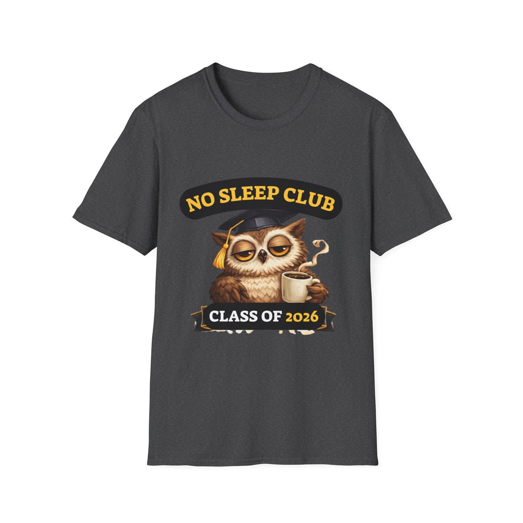 No Sleep Club Class of 2026 T-Shirt — Graduation Owl Tee