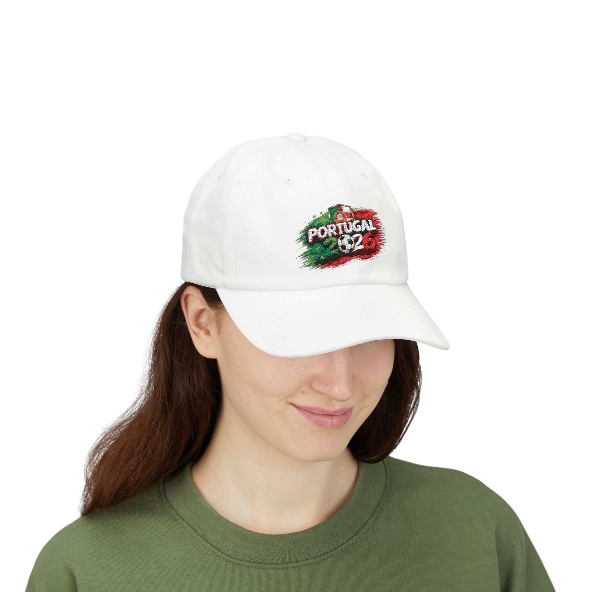Portugal Brushstroke Dad Cap — Vintage Flag Baseball Hat