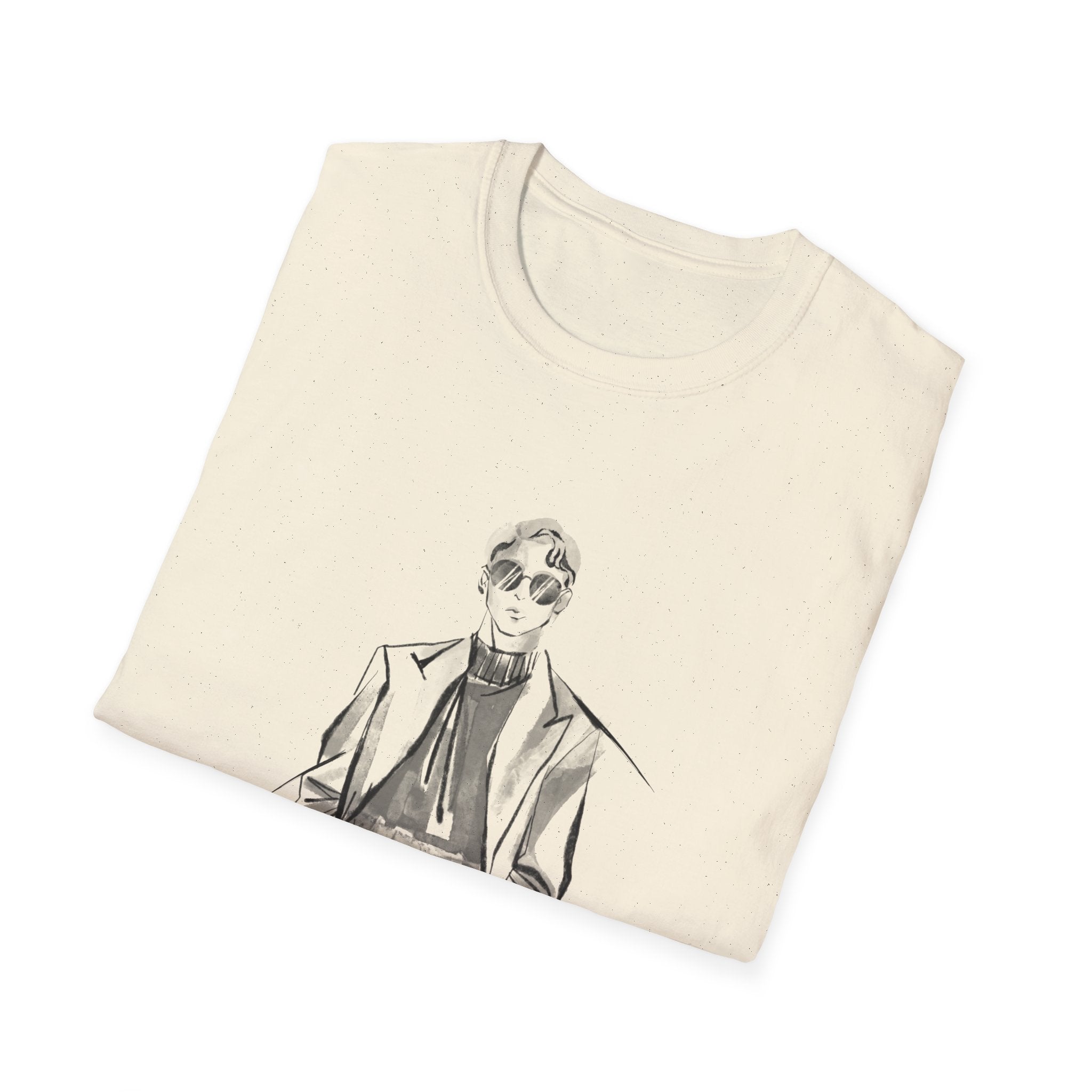 Gentleman Sketch Tee — Vintage Fashion Illustration T-Shirt