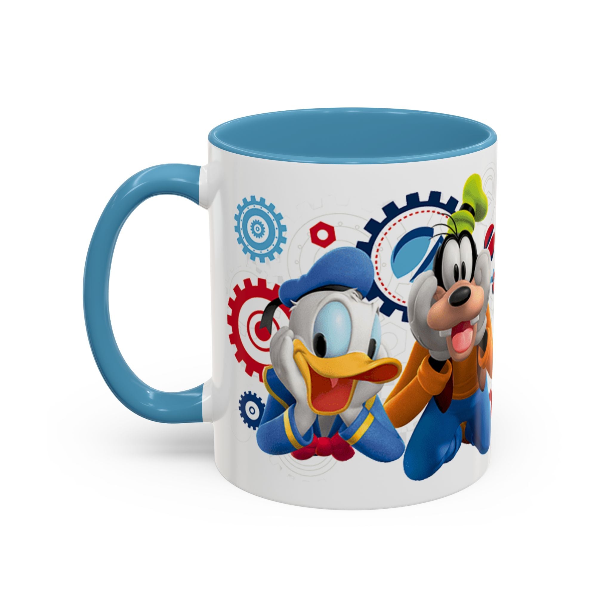Disney Mickey & Friends Accent Coffee Mug – Mickey, Goofy & Pluto Cartoon Gift (11oz)