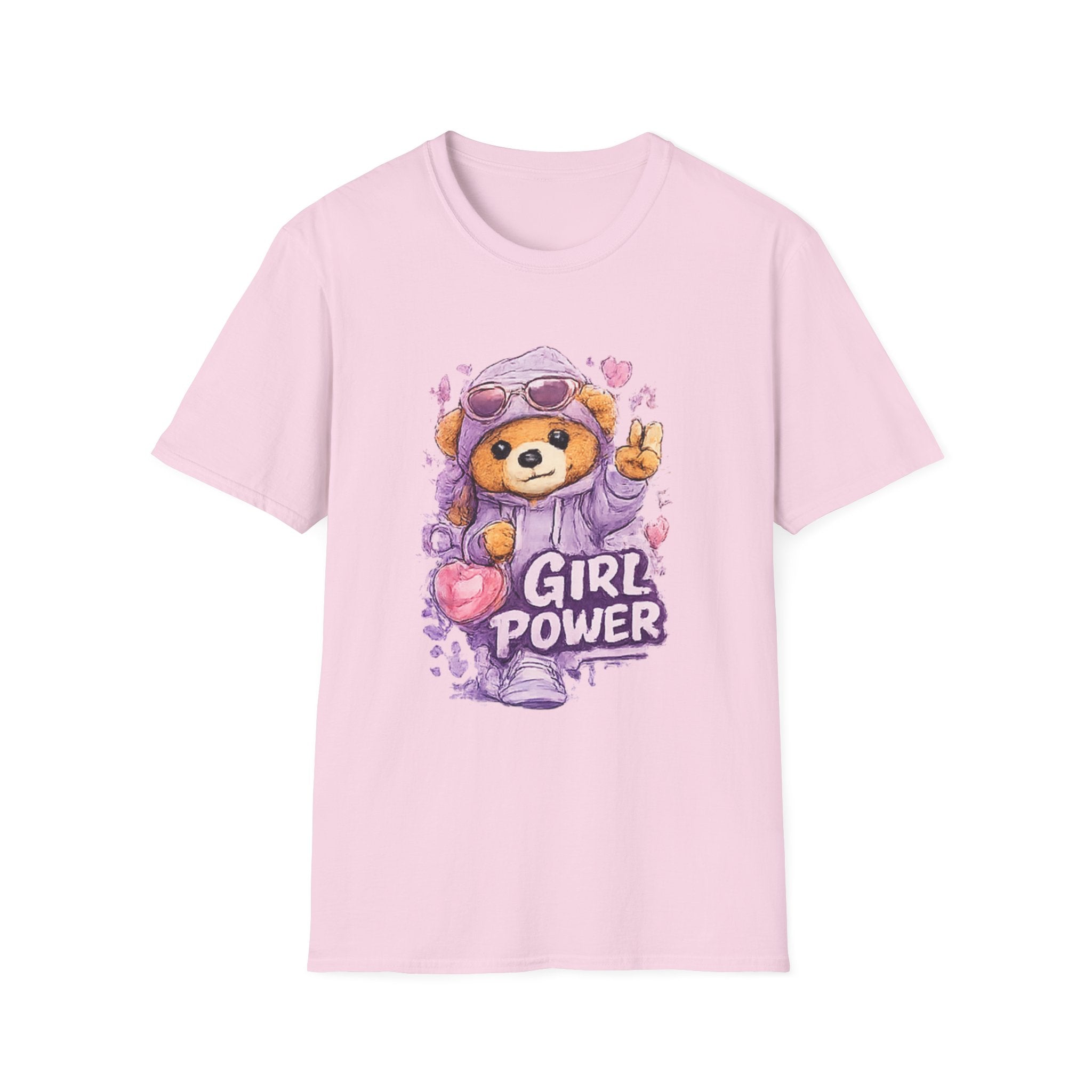 Girl Power Bear T-Shirt — Cute Feminist Graphic Tee