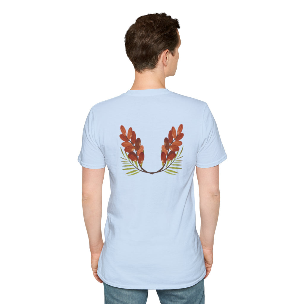 Arabic Palm & Date Leaves T-Shirt — وطن and Palm Tree Design