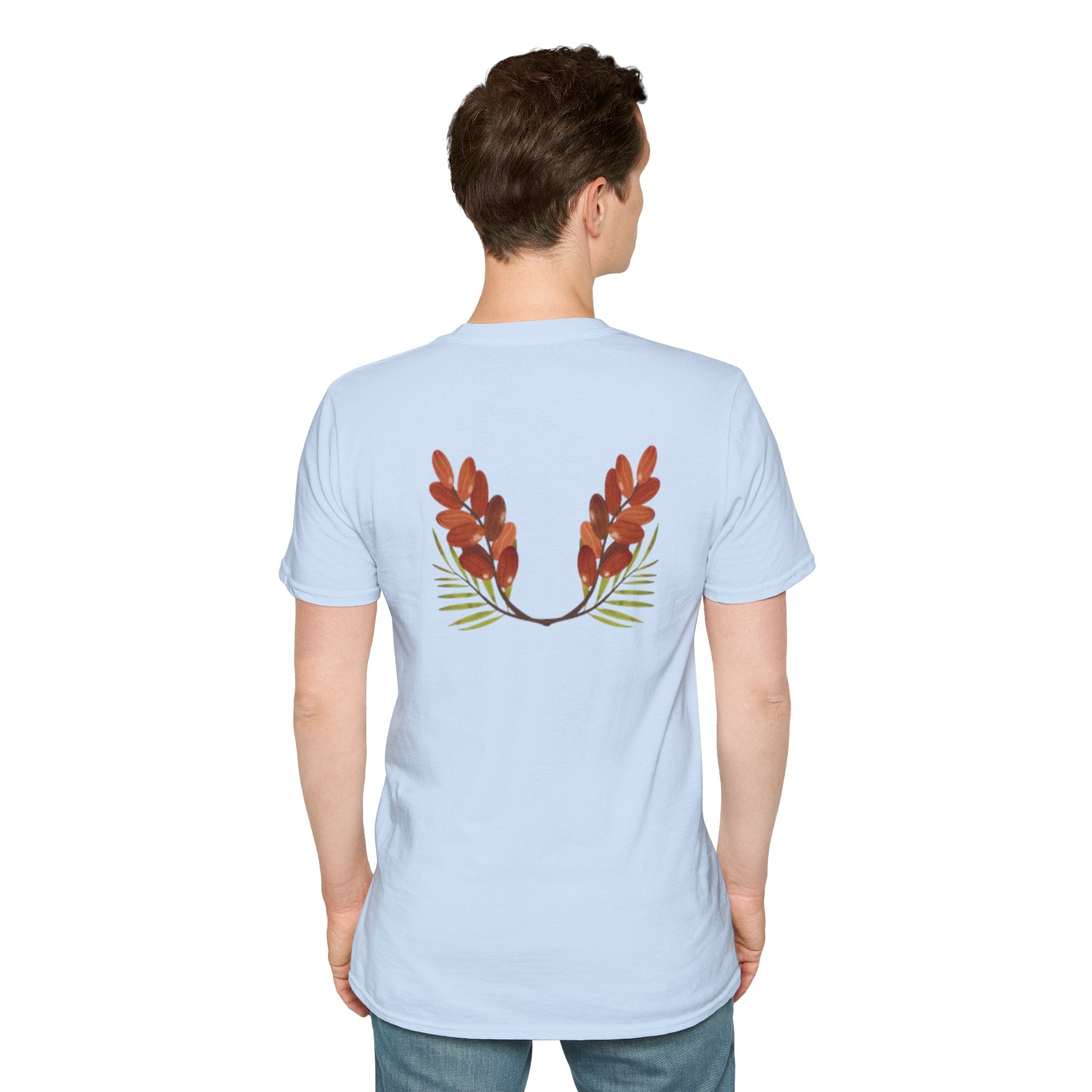 Arabic Palm & Date Leaves T-Shirt — وطن and Palm Tree Design