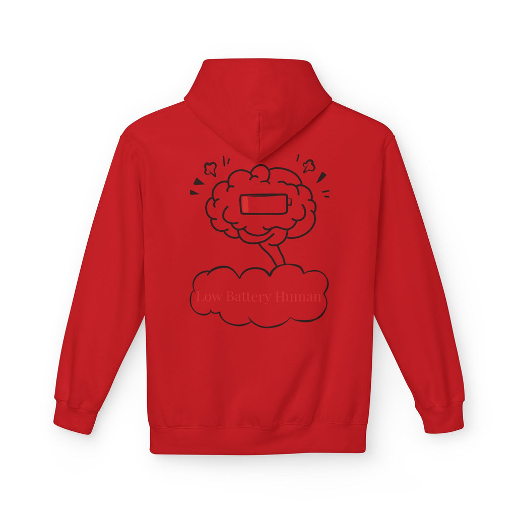 Low Battery Human Unisex Midweight Softstyle Fleece Hoodie