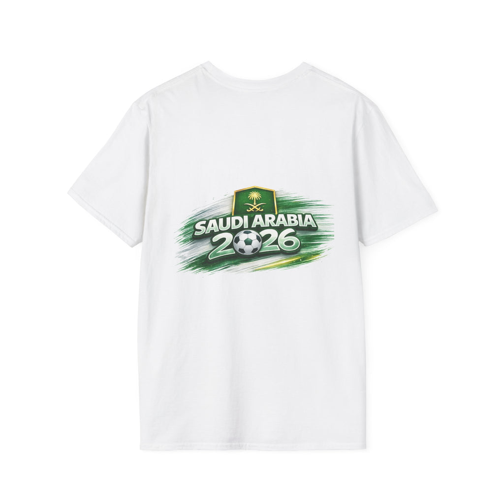 Saudi Arabia 2026 Soccer Fan T-Shirt — Green Flag Design