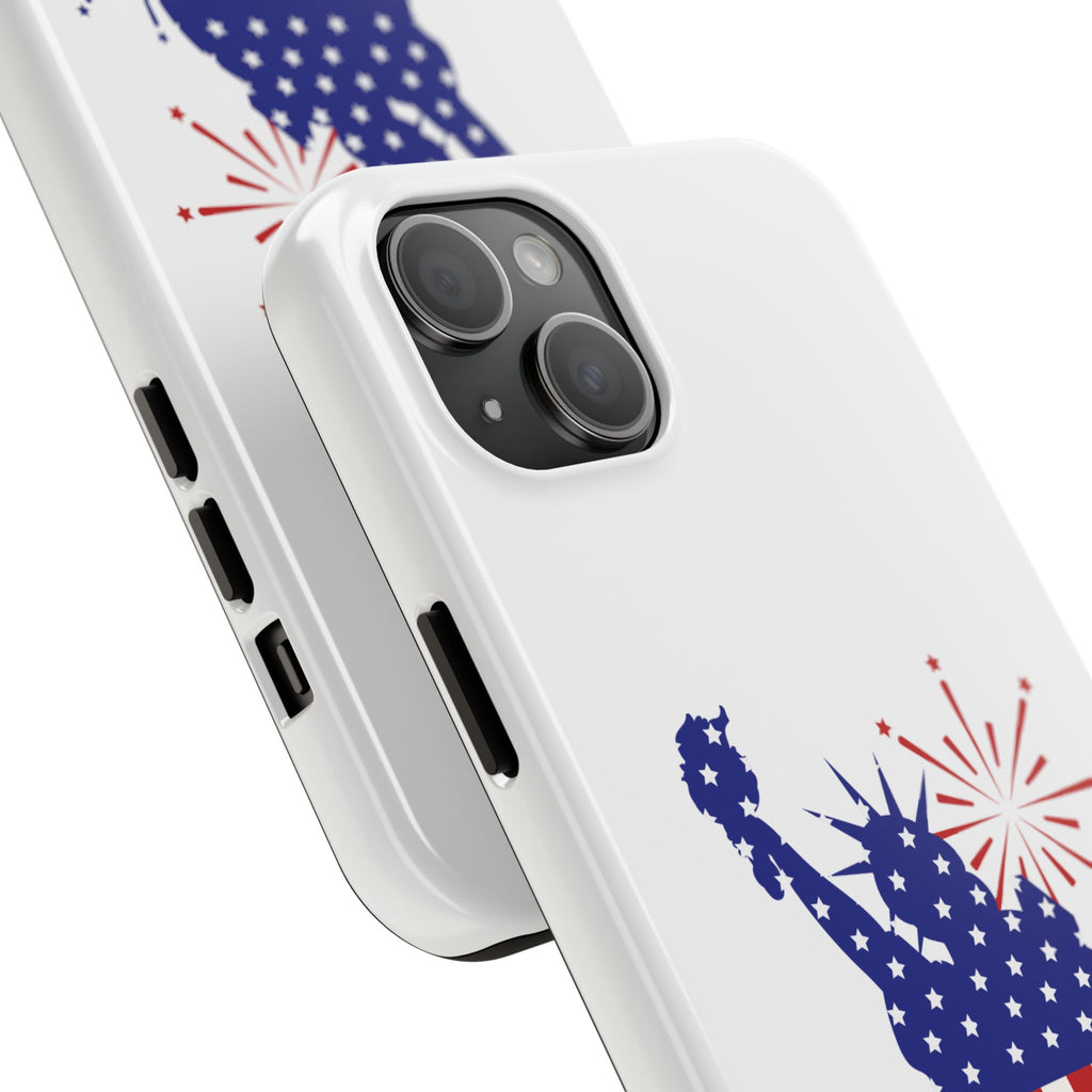 4th of July Tough Phone Case — Statue of Liberty USA Flag Design