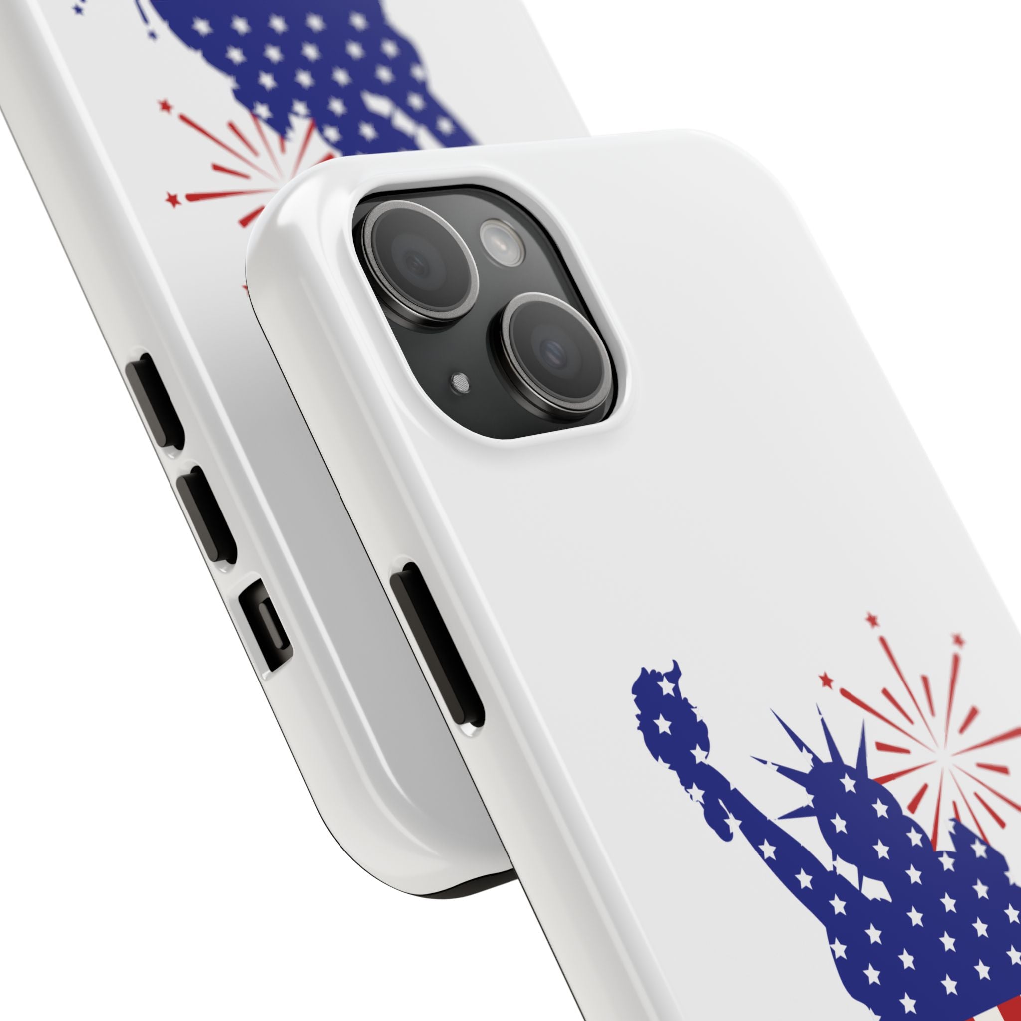 4th of July Tough Phone Case — Statue of Liberty USA Flag Design