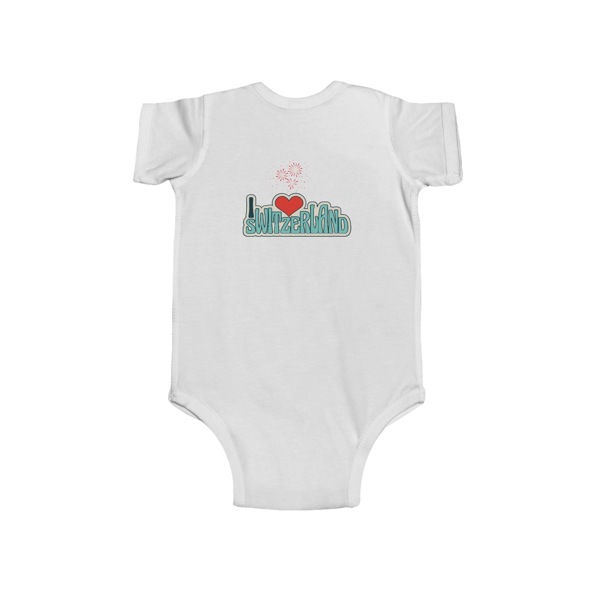Switzerland Flag Infant Bodysuit – I Heart Switzerland Baby Onesie