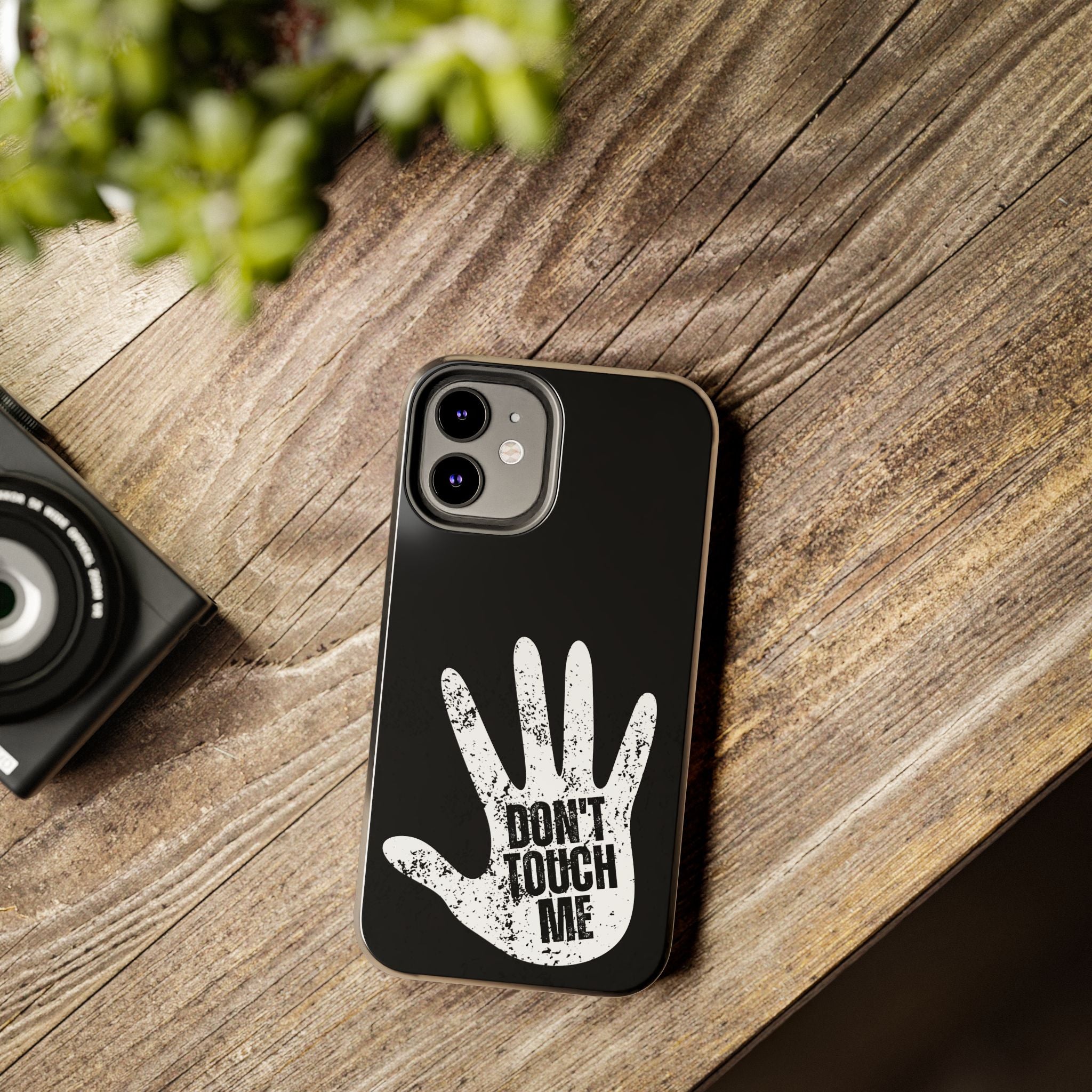 Phone Case — “Don’t Touch Me” Black Protective Tough Case
