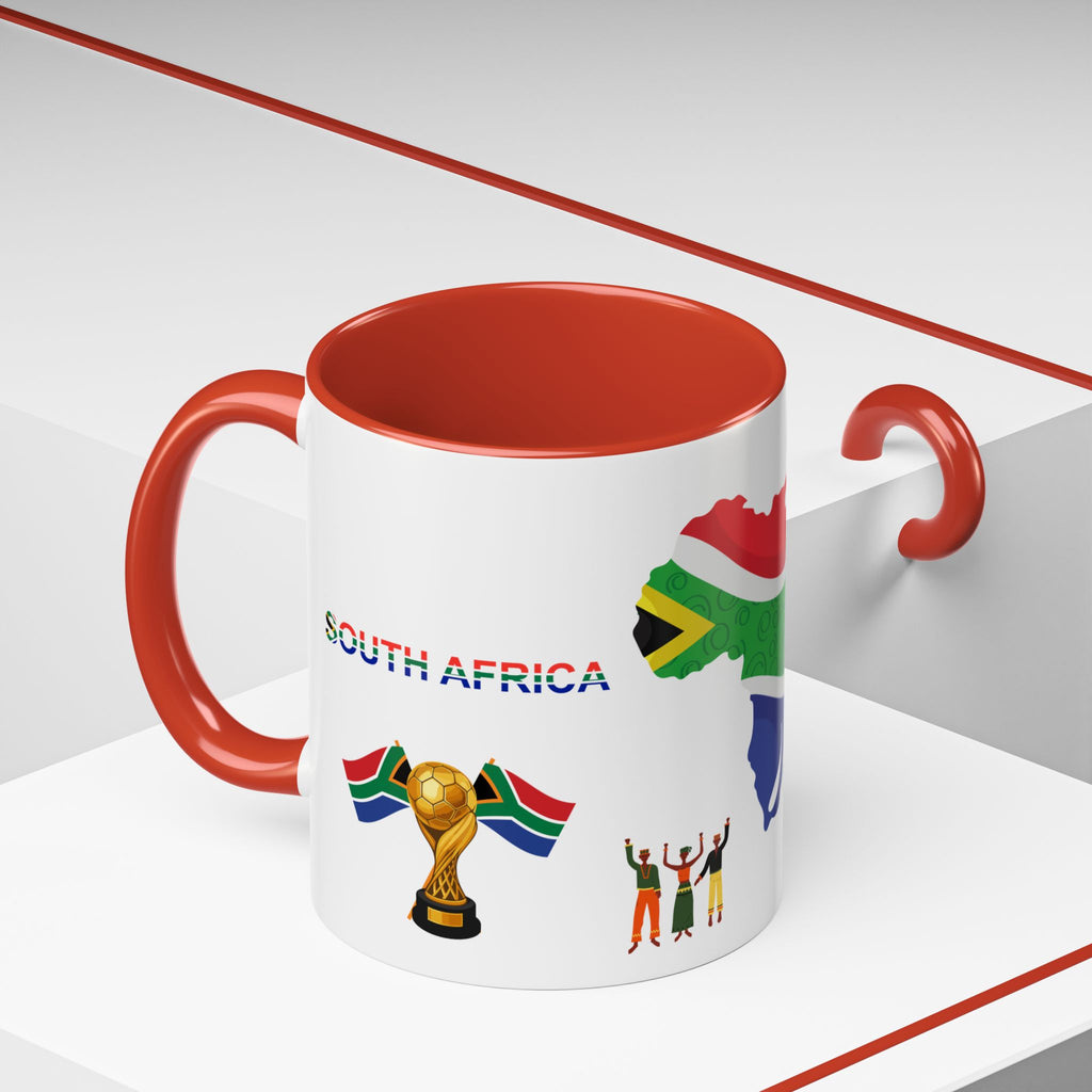 South Africa Coffee Mug — Map, Flag & Trophy Design (11/15oz)