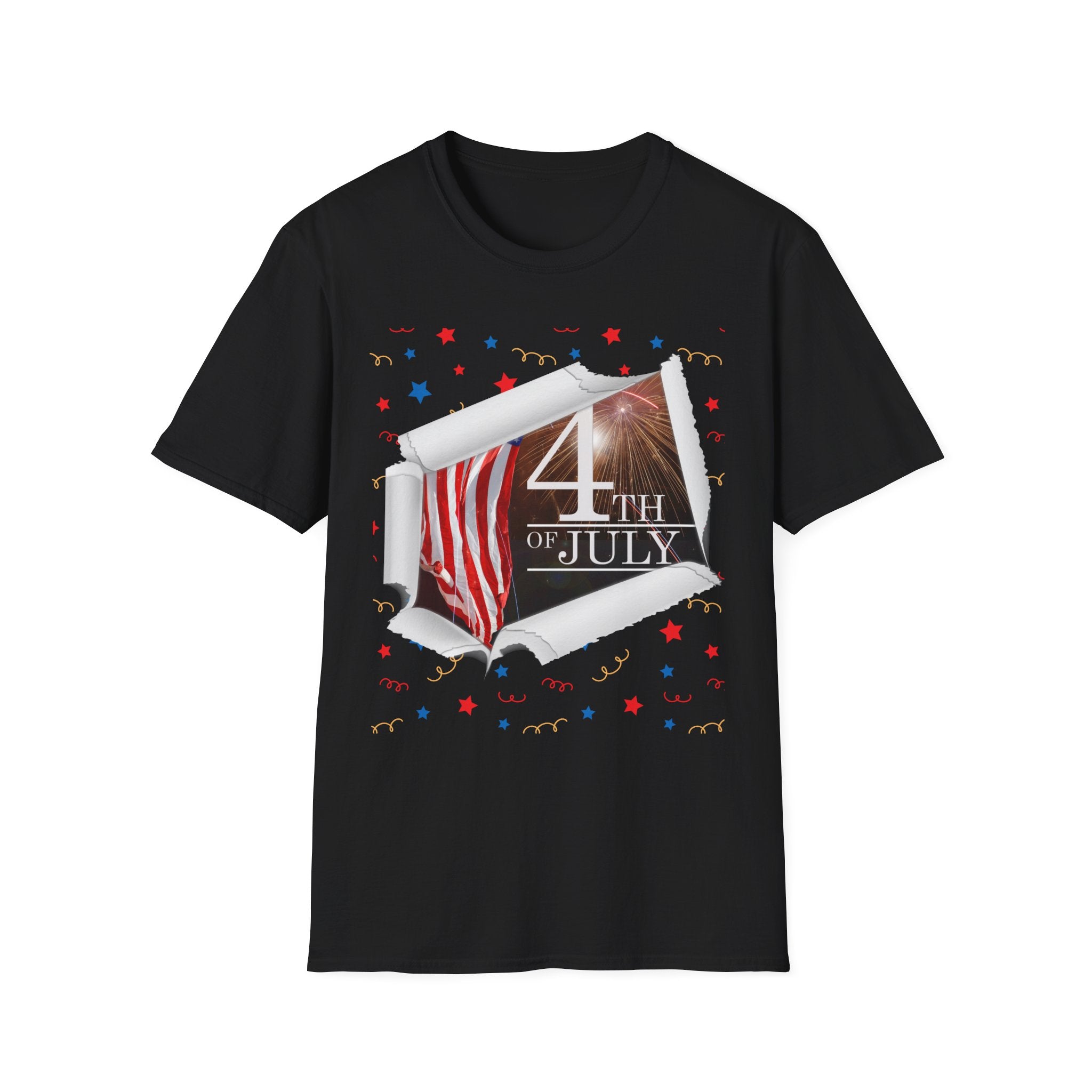 4th of July American Flag T-Shirt — Patriotic Independence Day Tee