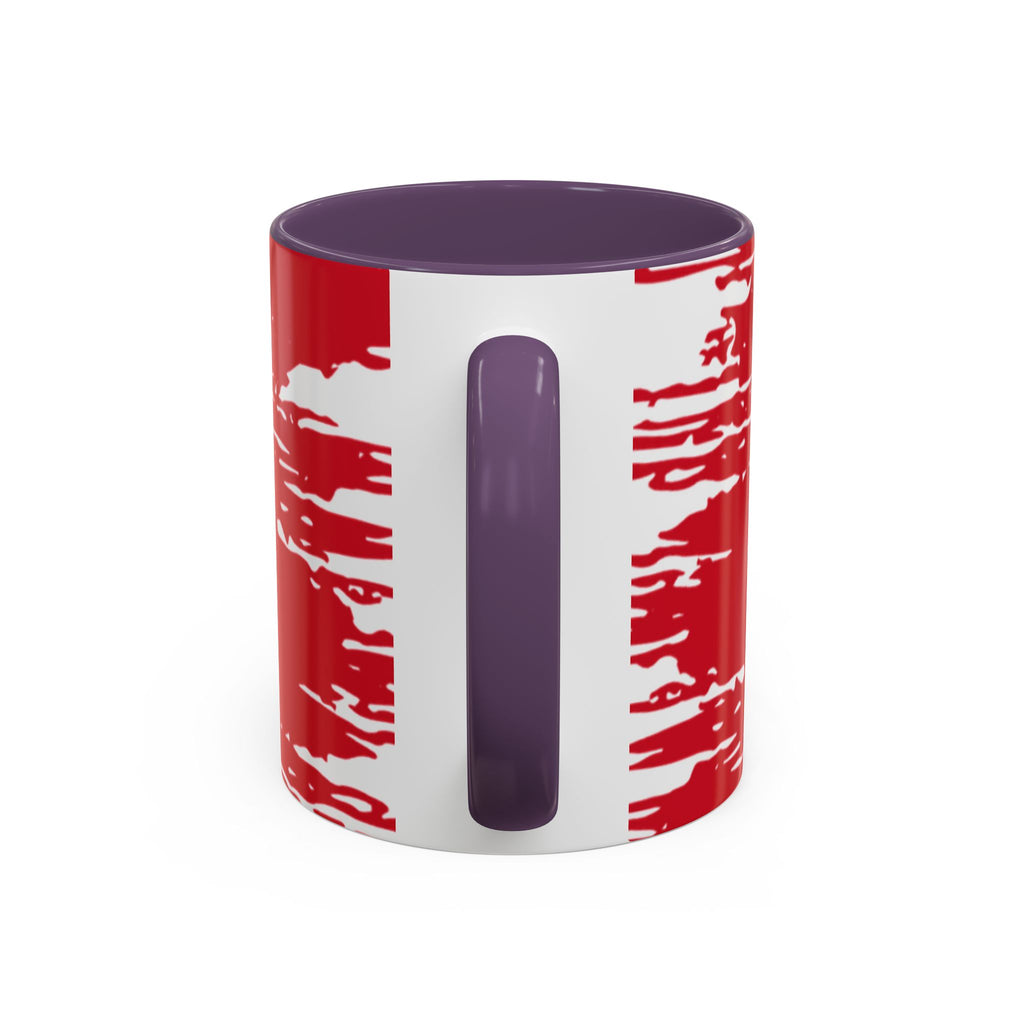 Canada Maple Leaf Accent Coffee Mug – Red Canadian Flag Design (11/15 oz)