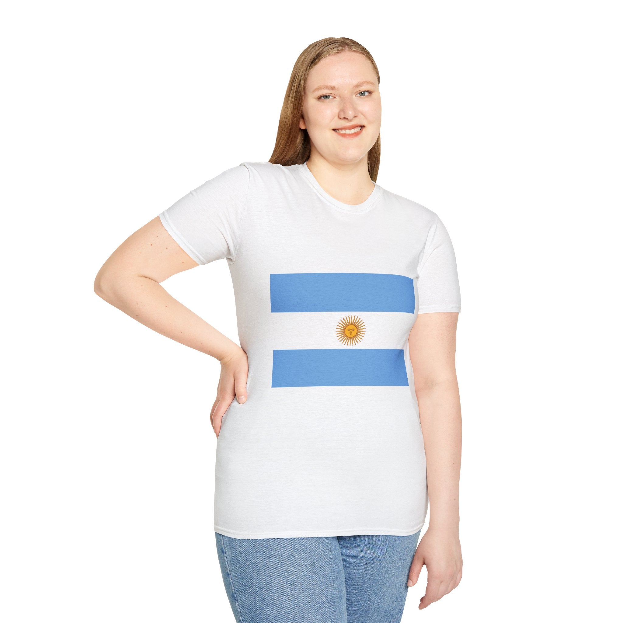 Argentina Flag T-Shirt — Argentina Script Back Tee