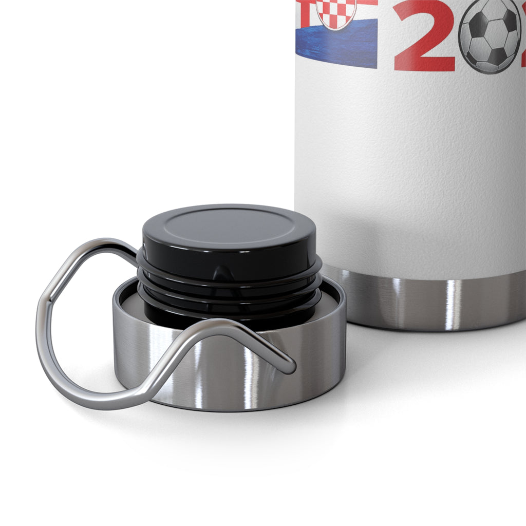 Croatia 2026 Soccer Flag Insulated Bottle — 22oz Vacuum Water Bottle