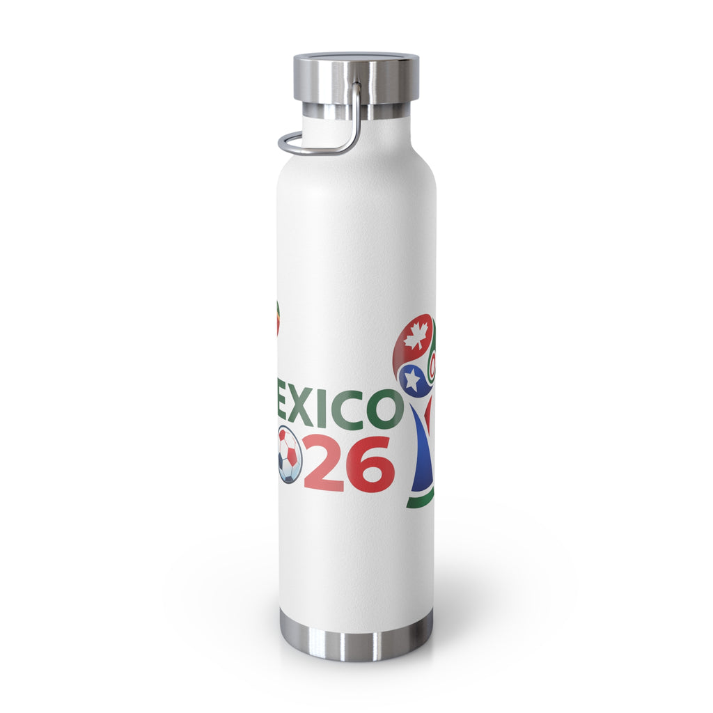 Mexico 2026 Soccer Cup Insulated Bottle — 22oz Copper Vacuum Flask