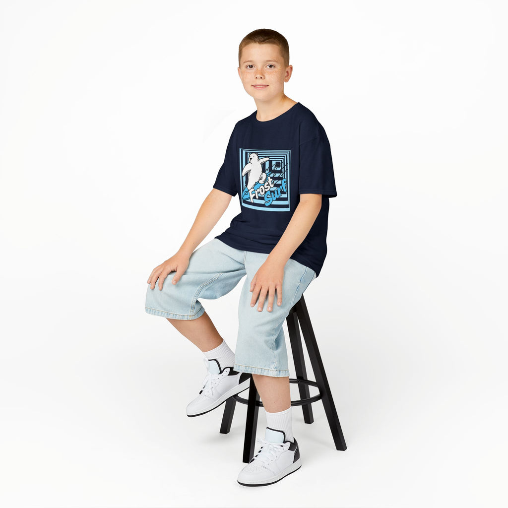 Kids Tee — 'Frost Surf' Polar Bear Surfing Graphic