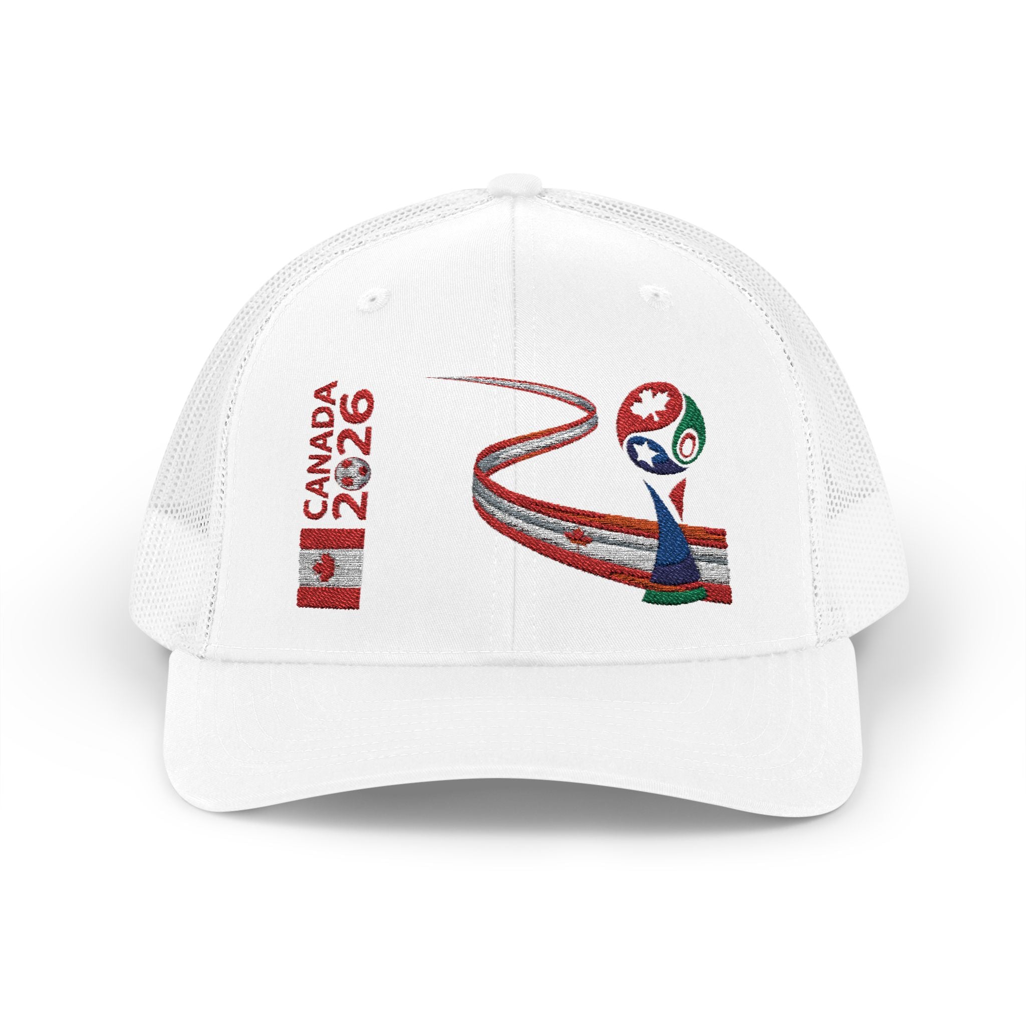 Canada 2026 Snapback Trucker Hat — Red Maple Road Design