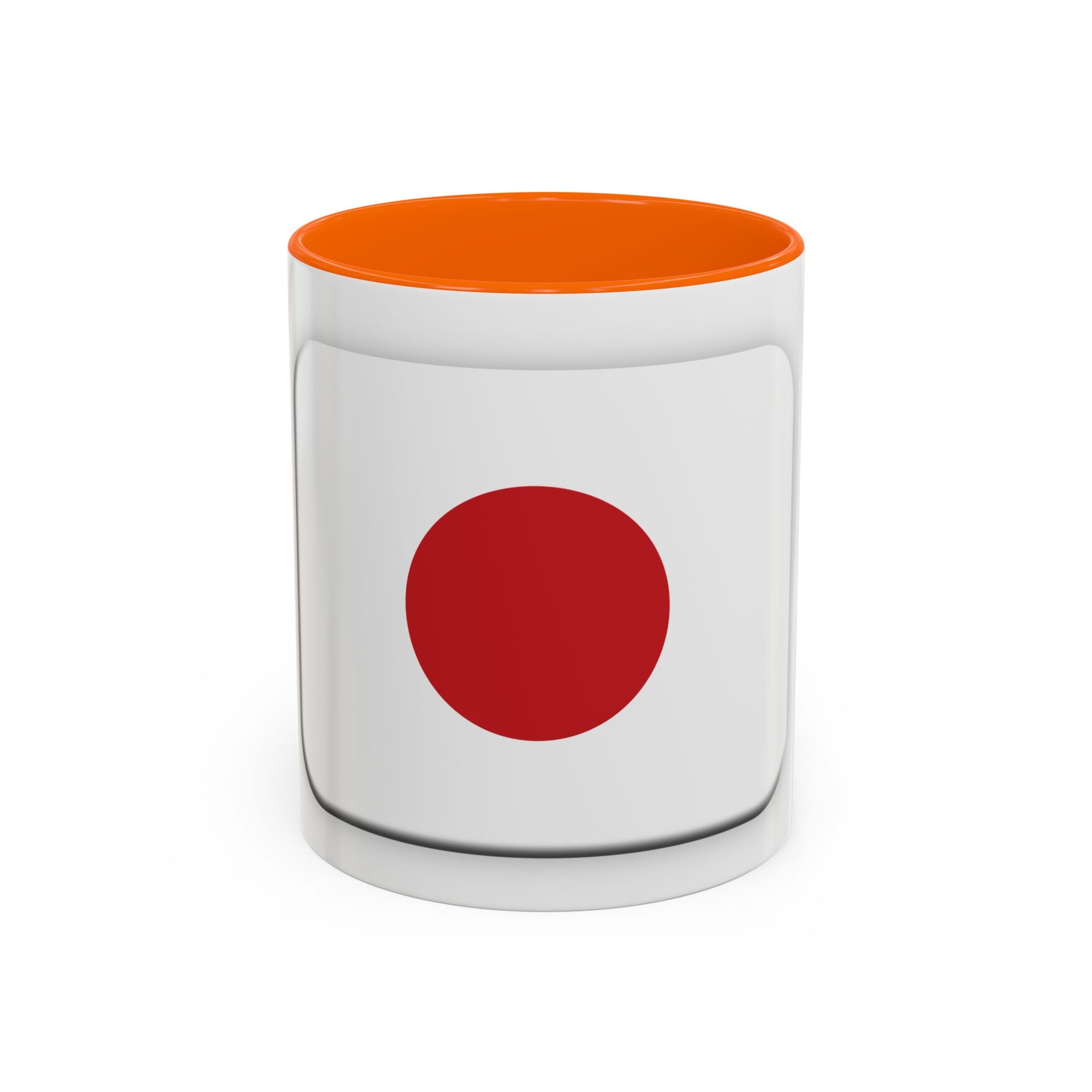 Japanese Minimal Red Dot Accent Coffee Mug — Modern Japanese Flag Inspired Ceramic Mug (11/15oz)