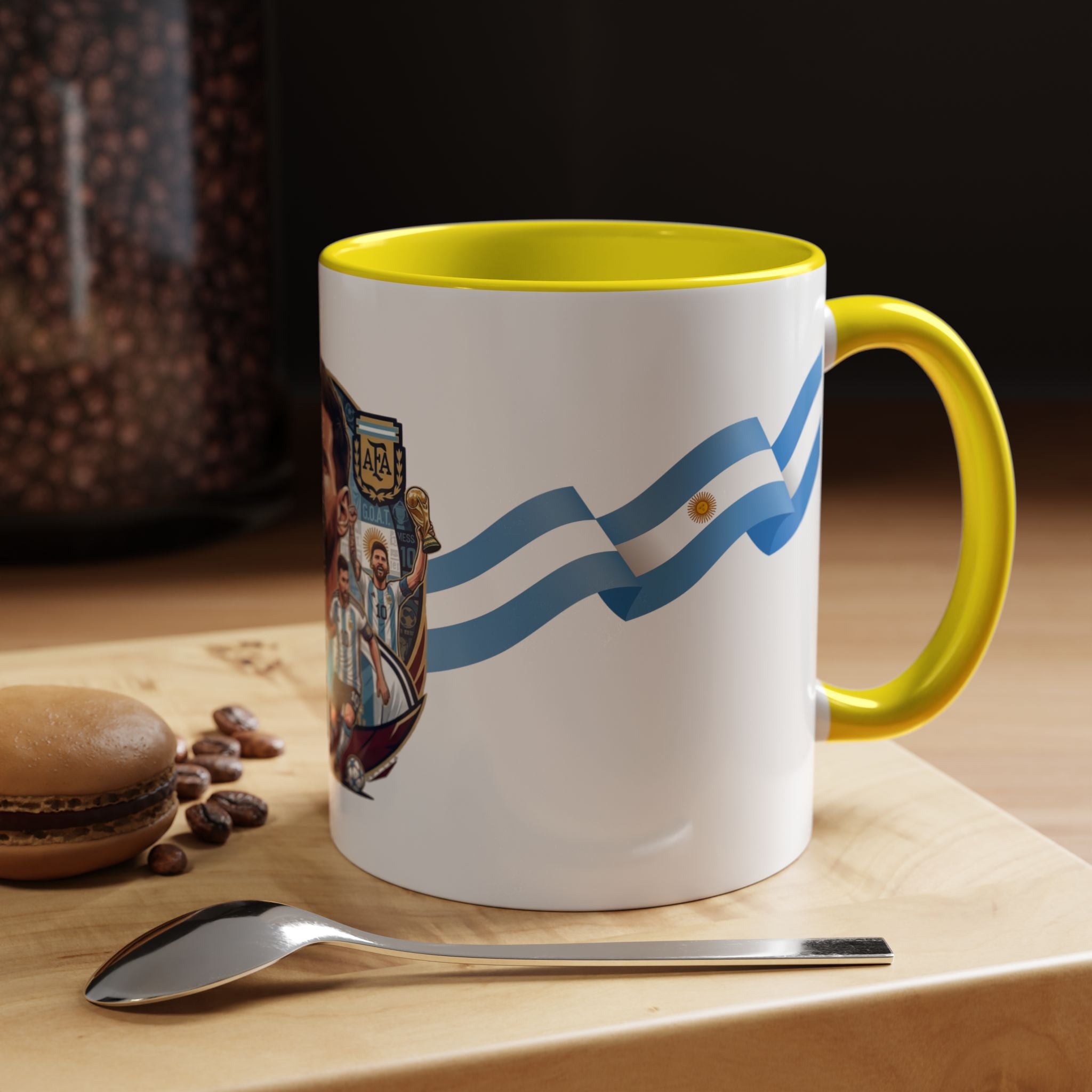 Argentina Soccer Player Coffee Mug – National Flag Accent