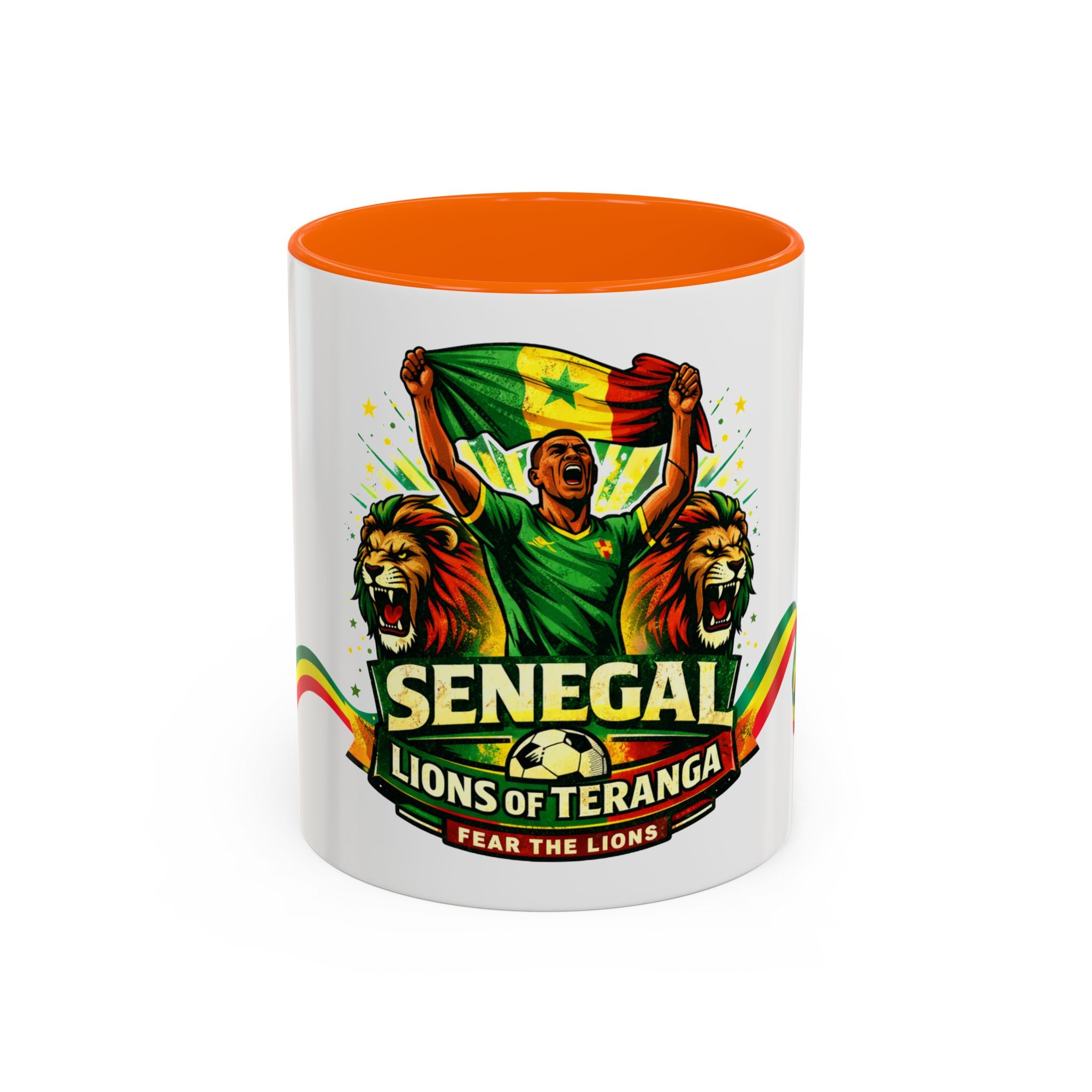 Senegal Lions of Teranga Coffee Mug – 11/15oz Accent Mug (Fear The Lions)