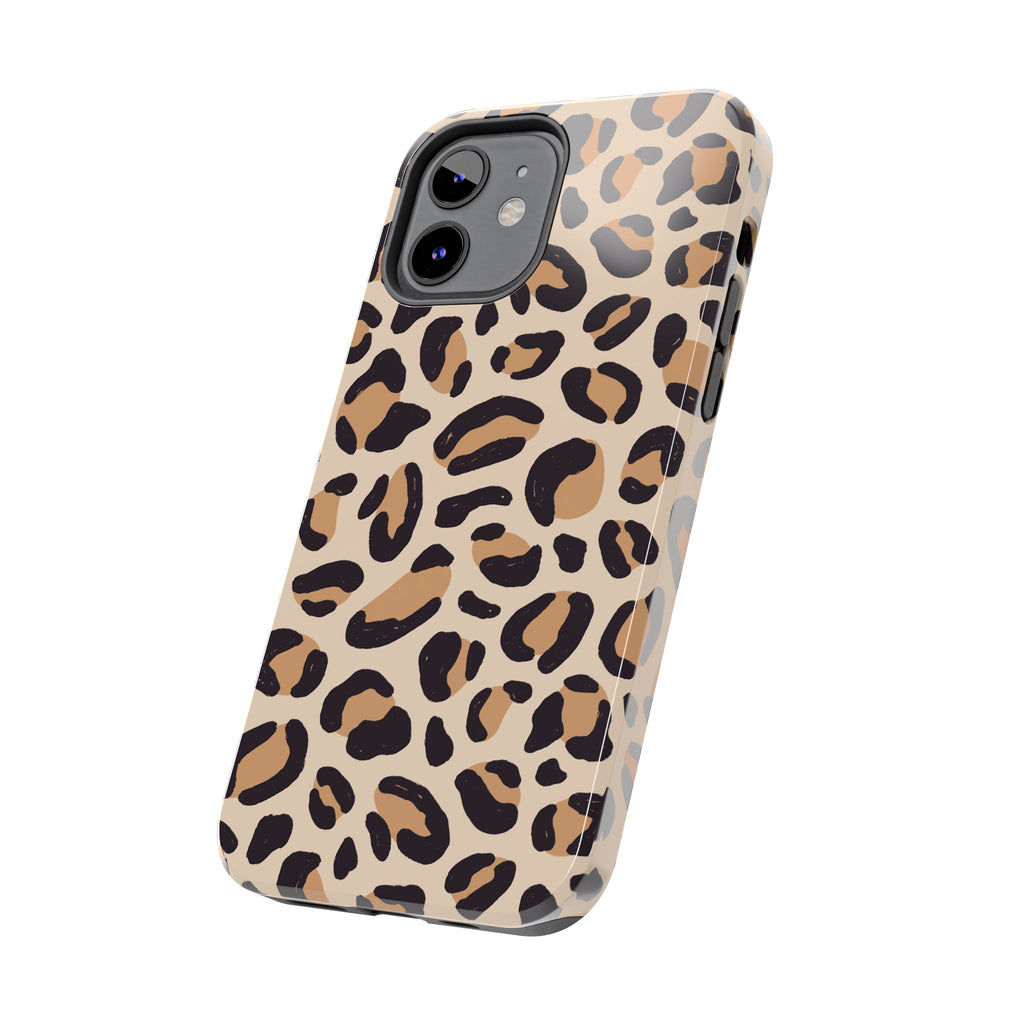 Leopard Print Tough Phone Case – Durable Glam Protective Cover
