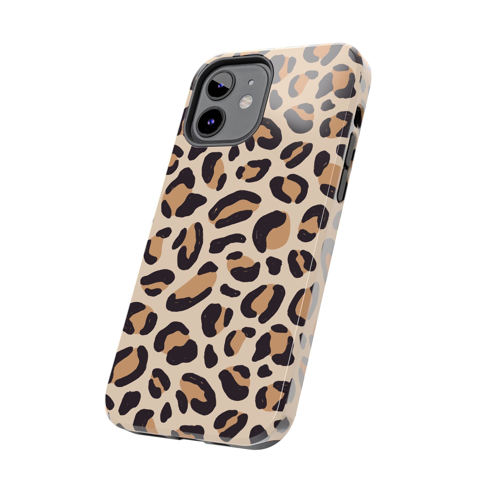 Leopard Print Tough Phone Case – Durable Glam Protective Cover