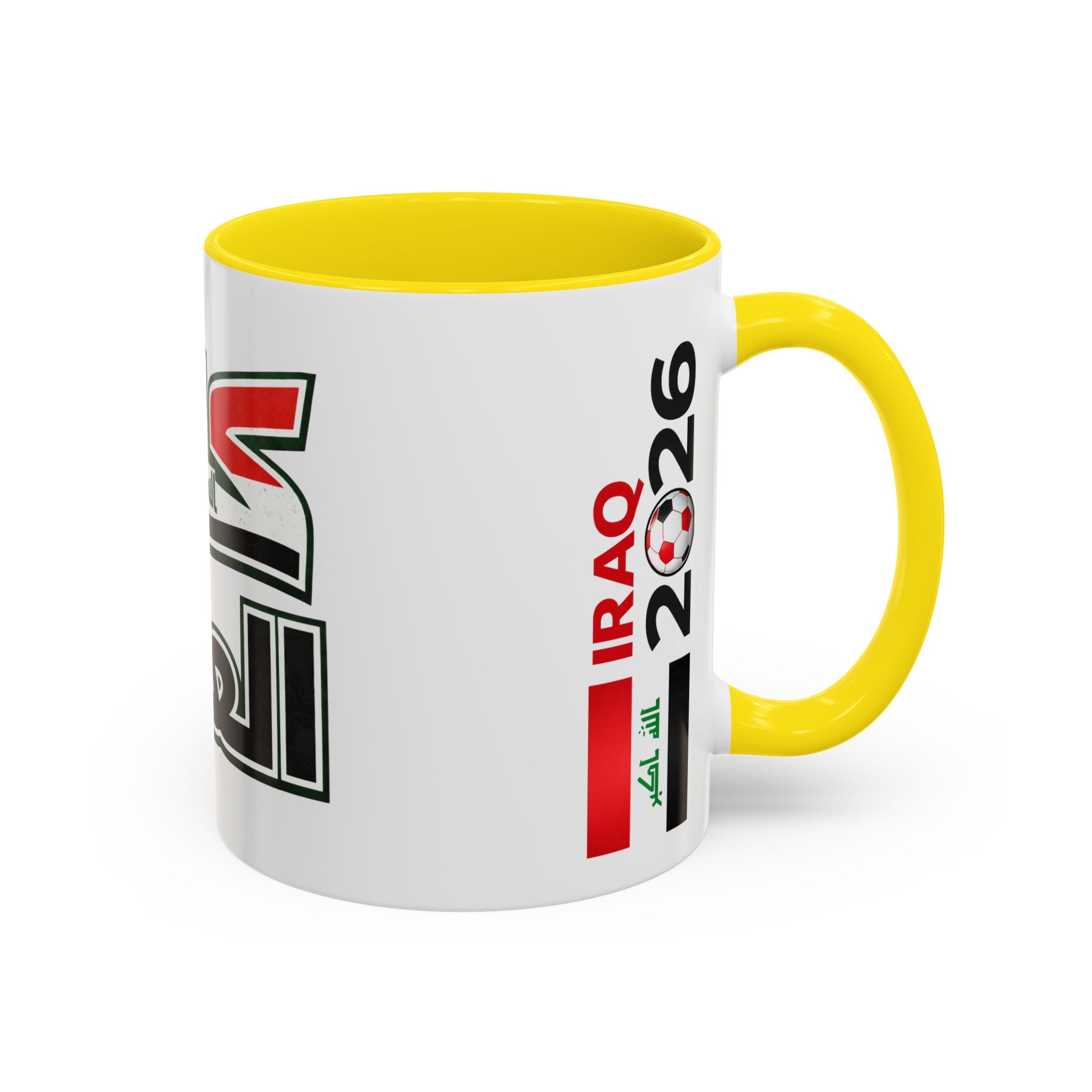 Iraq 2026 Accent Coffee Mug — Arabic Pride Flag Design