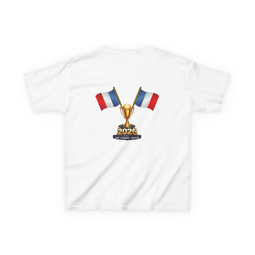 France 2026 Kids T‑Shirt — World Cup Trophy & French Flag Soccer Tee