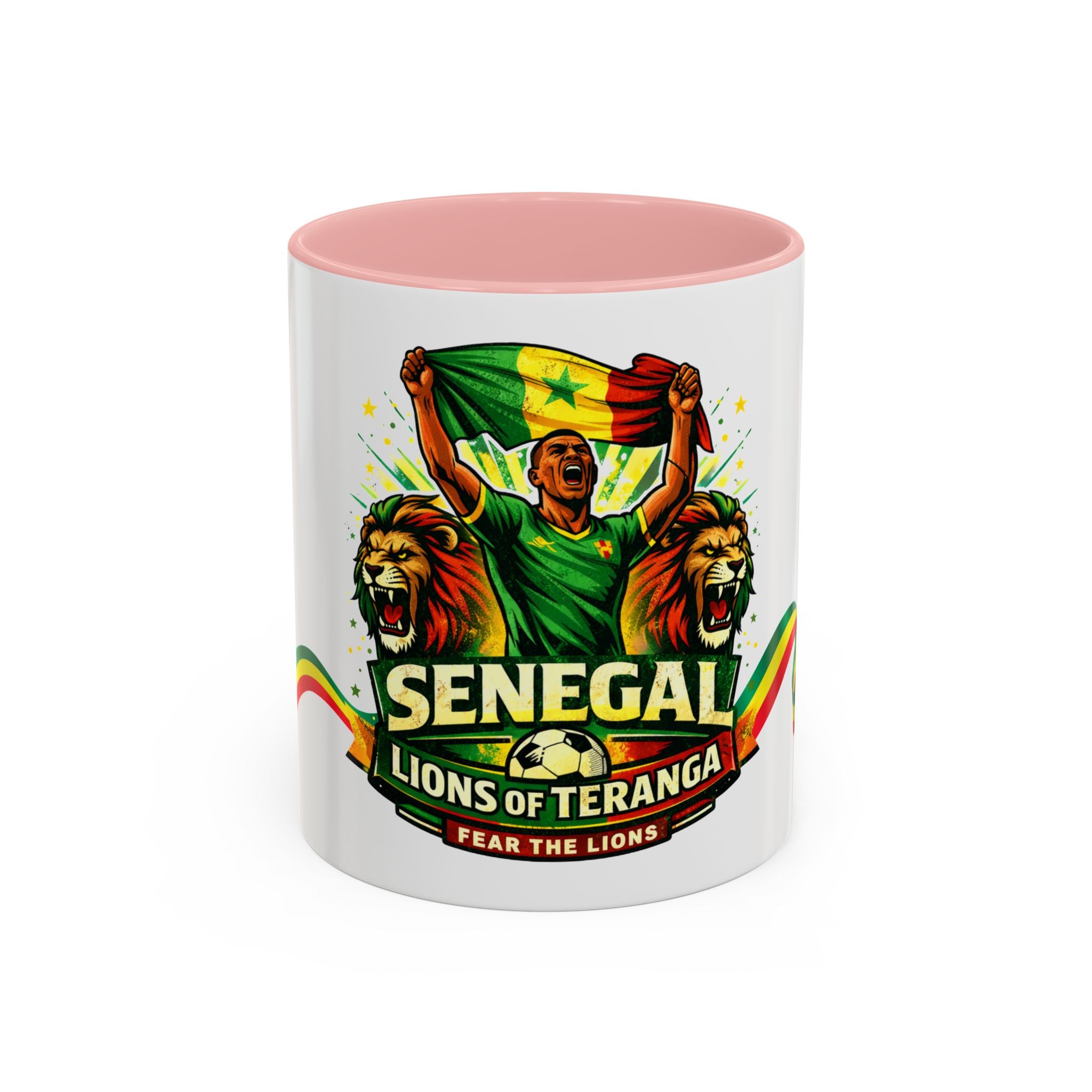 Senegal Lions of Teranga Coffee Mug – 11/15oz Accent Mug (Fear The Lions)