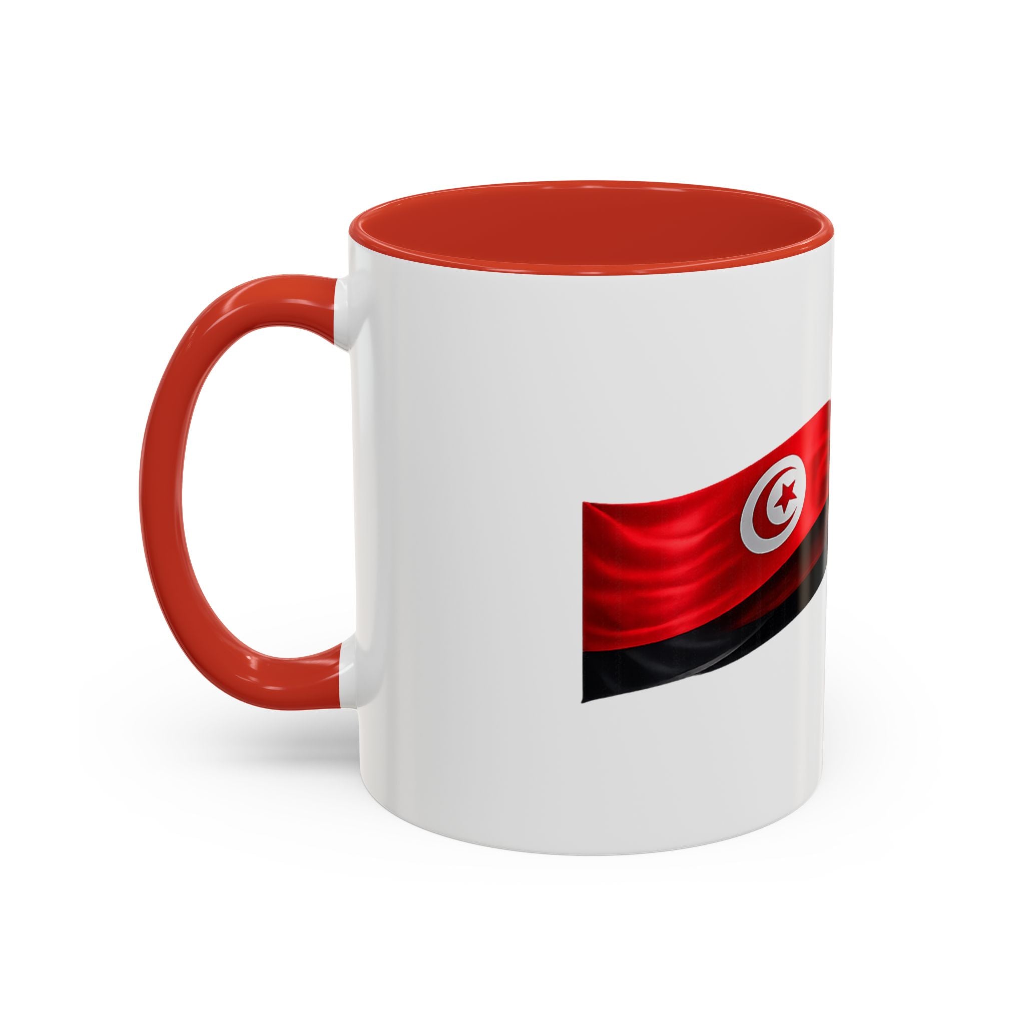 Tunisia 2026 Soccer Accent Mug — Flag & Football Fan Coffee Cup (11/15 oz)
