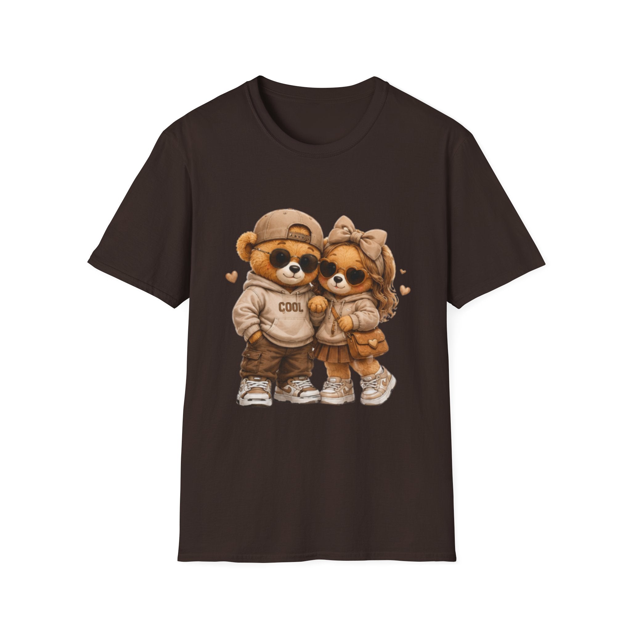 Cute Couple Bear Tee — Cozy Matching Cartoon Bear unisex T-Shirt