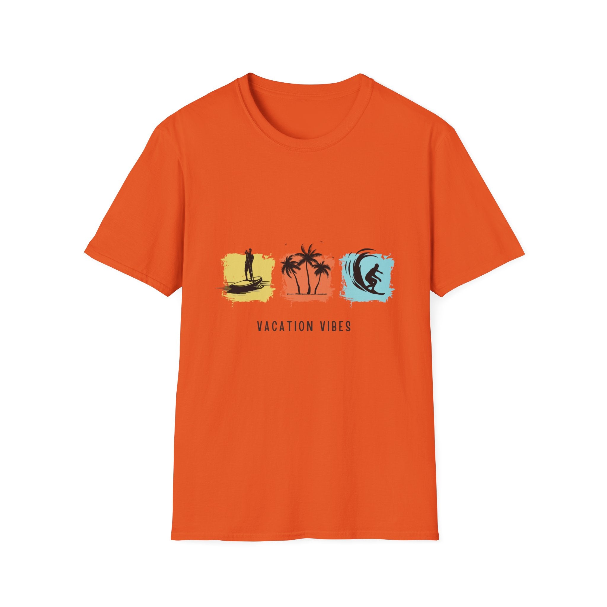 Vacation Vibes T-Shirt — Beach Surf Palm Tree Graphic Tee