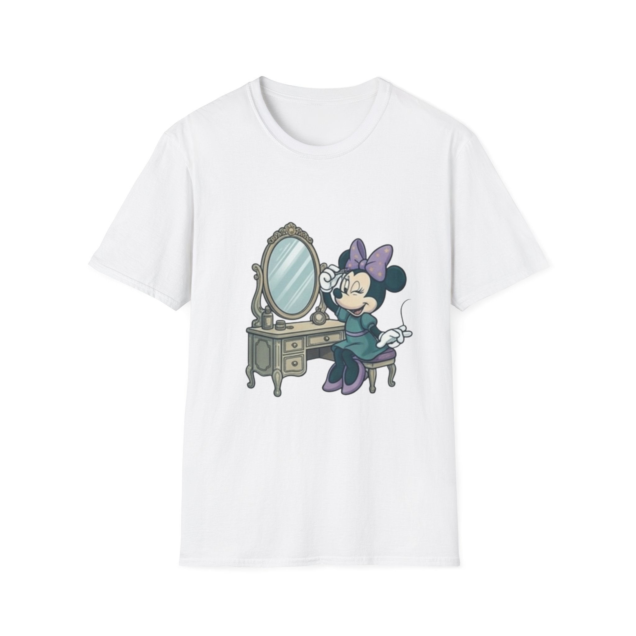 Minnie Mouse Vanity T-Shirt – Vintage Makeup Desk Graphic Tee