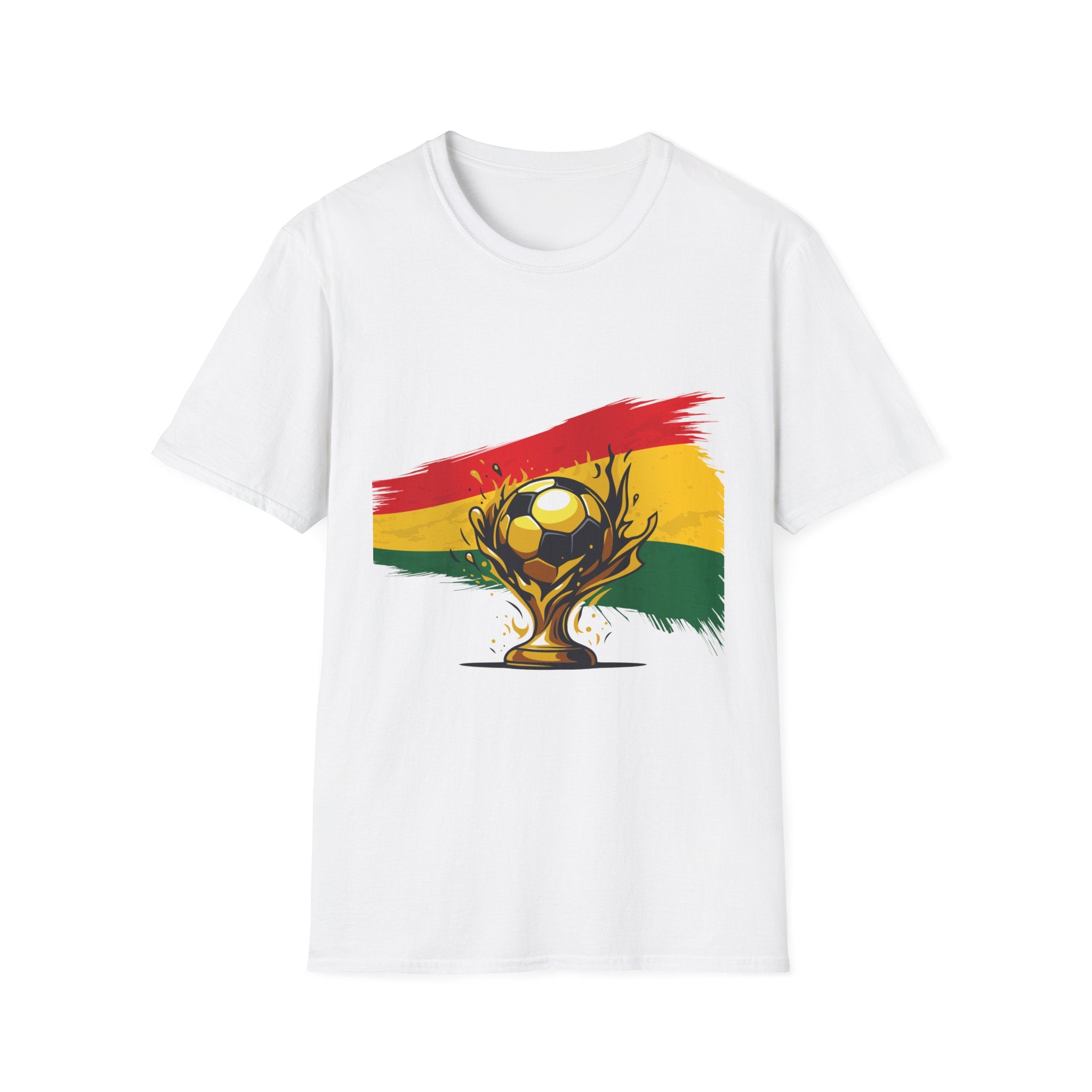 Ghana Flag Soccer Trophy T-Shirt
